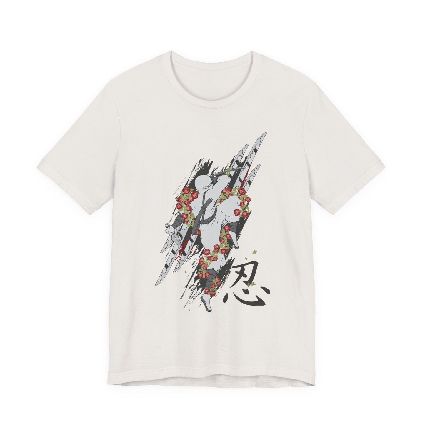 Ninja Samurai Artwork Graphic Unisex Cotton T-Shirt r5