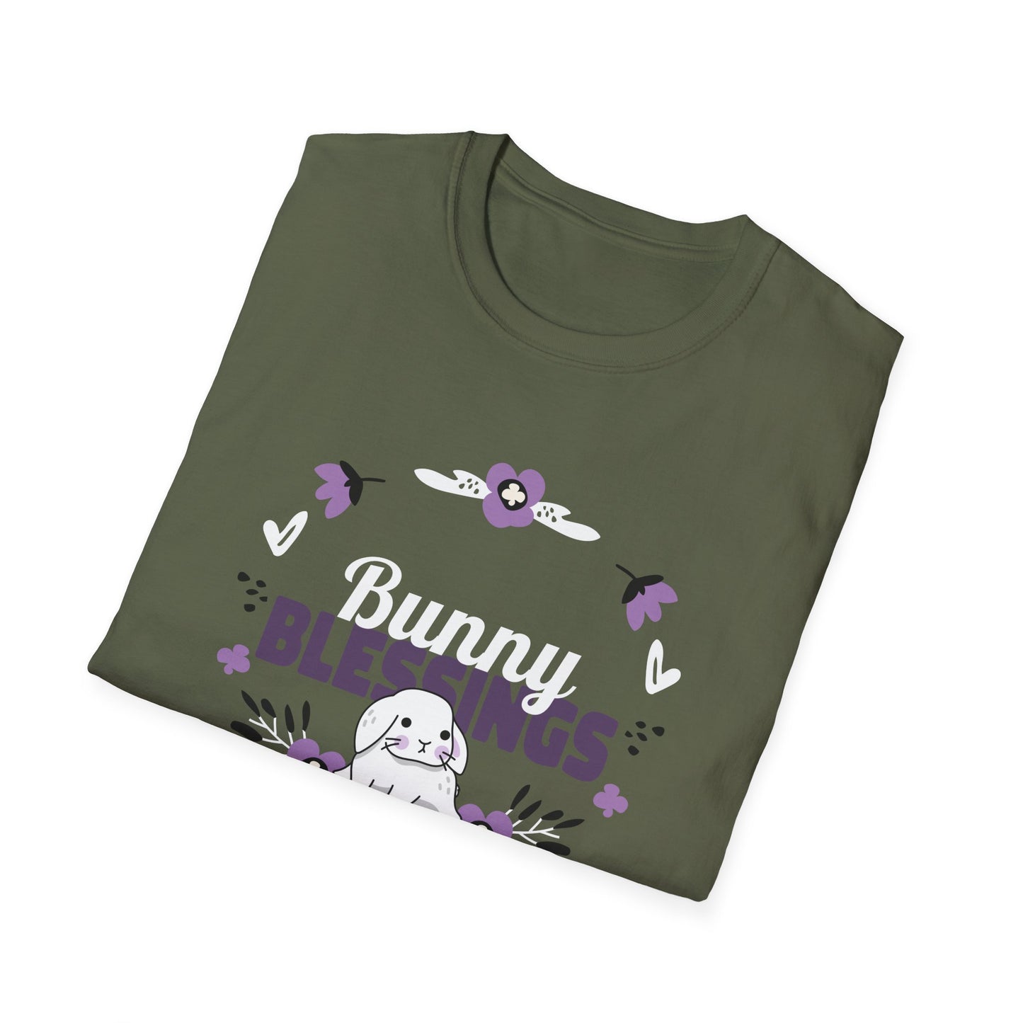 Easter Bunny T-Shirt, Tee Shirt with Easter Signature, T Shirt with Easter Prints, Tee Shirt with Easter Design - 19