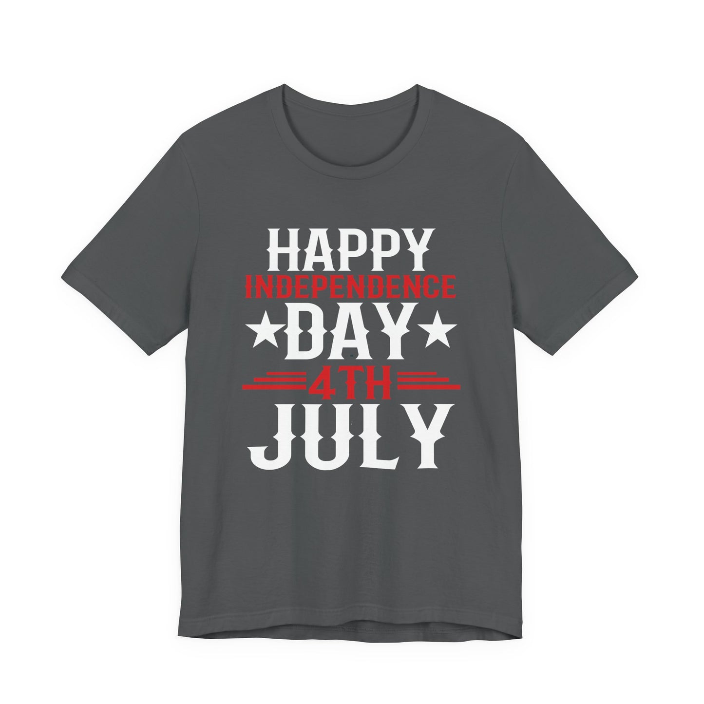 Happy Independence Day Graphic Unisex Cotton T-Shirt 016