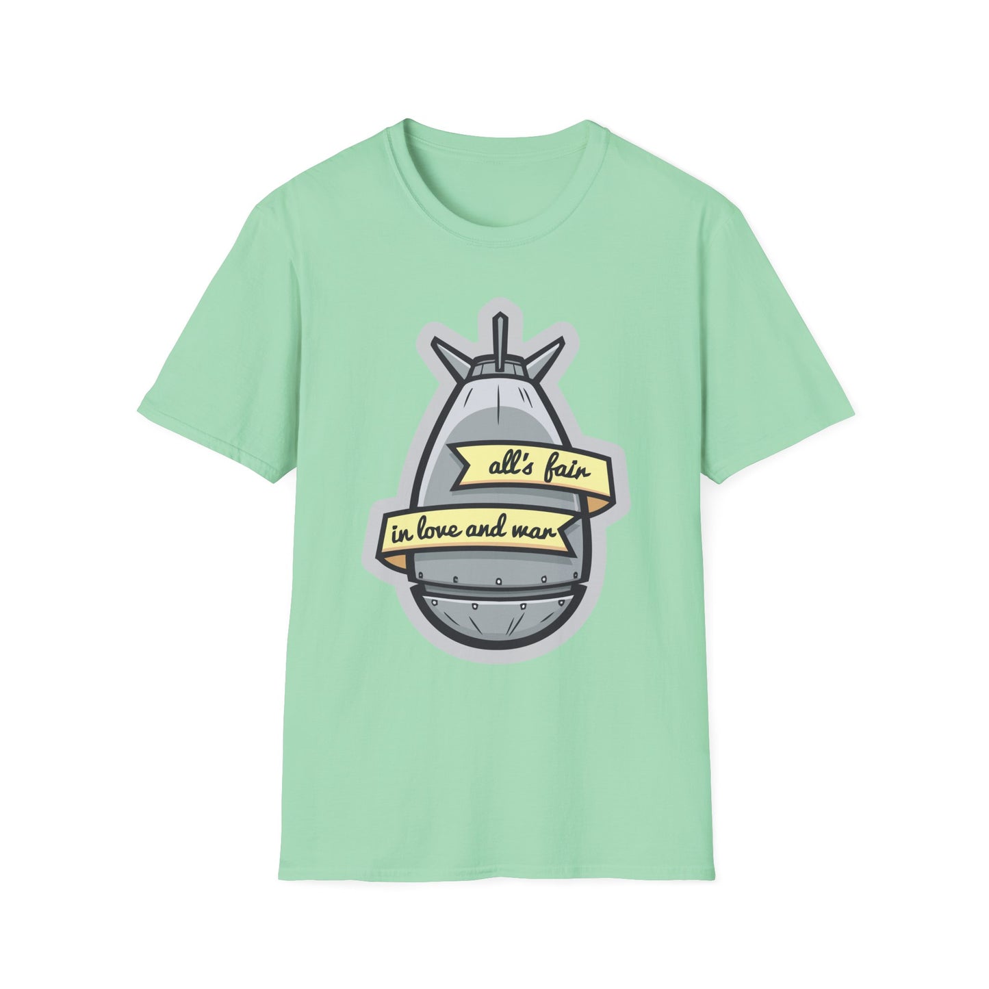 Cartoon T Shirt Animation T Shirt Funny Tee Shirt Unisex Gildan Softstyle 64000 100 Percent Cotton