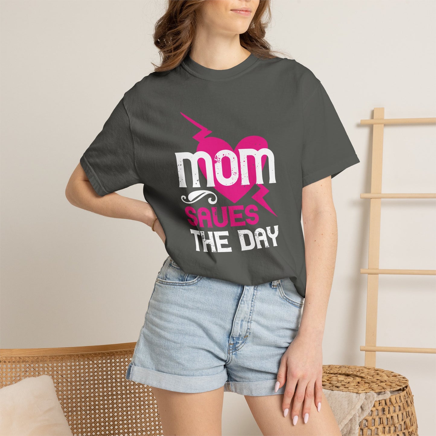Mom T-shirt Mother Day Mama Tee Unisex Comfort Colors Garment-Dyed Cotton h80