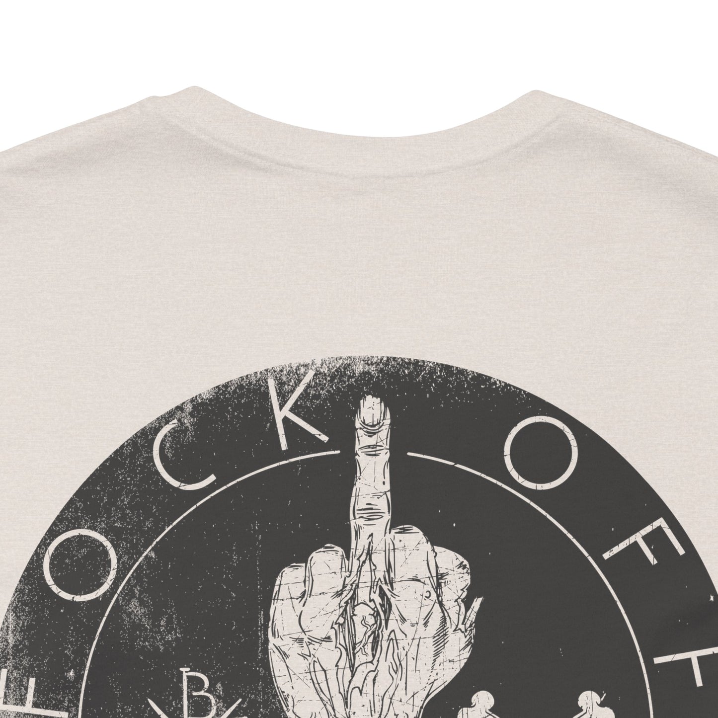 Fk Off Please tee Graphic Middle Finger Skull Design T-Shirt A-11