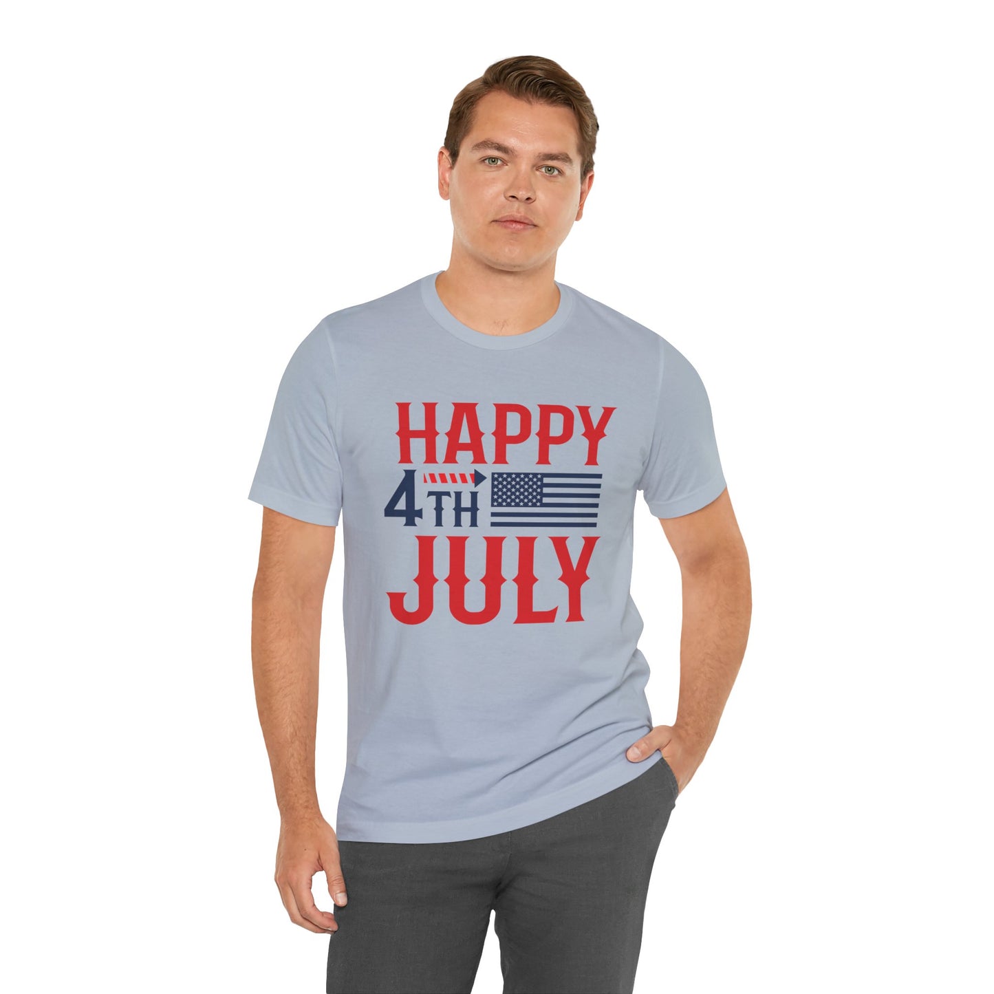American Flag Graphic Unisex Cotton T-Shirt 011