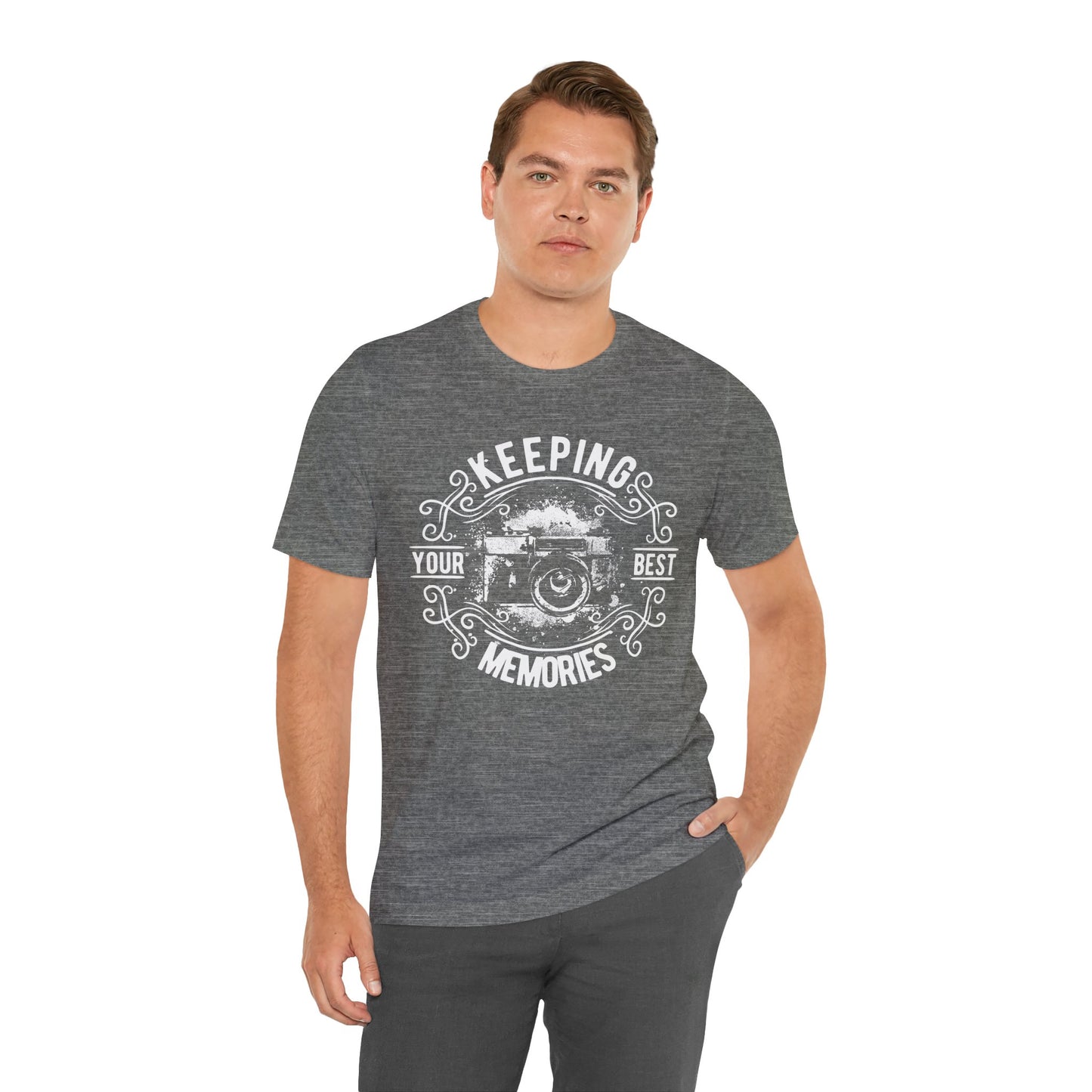 Keeping Your Best Memories T-Shirt Vintage Camera Graphic T-Shirt A-5