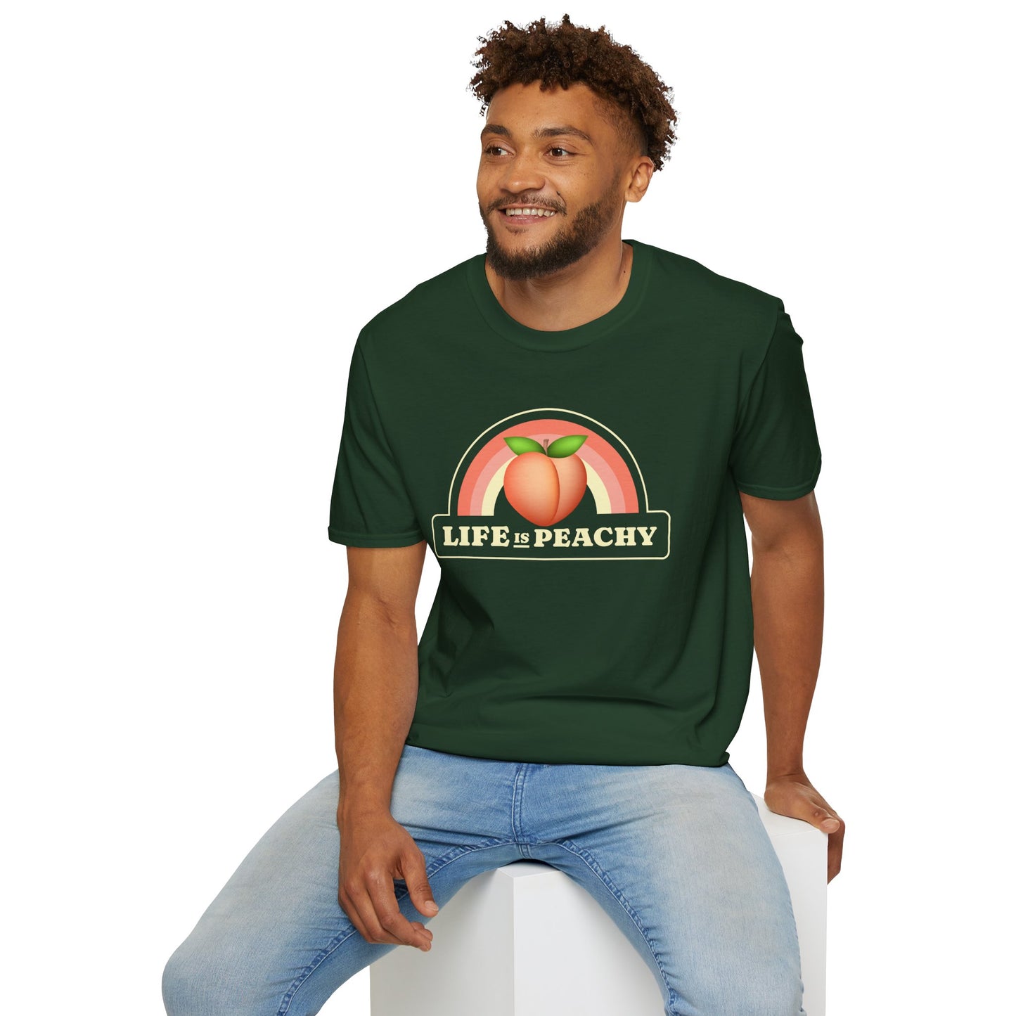 Food Tees, Funny Food T Shirts, Funny T Shirts, Shirt with Fruits, Shirt with Peach