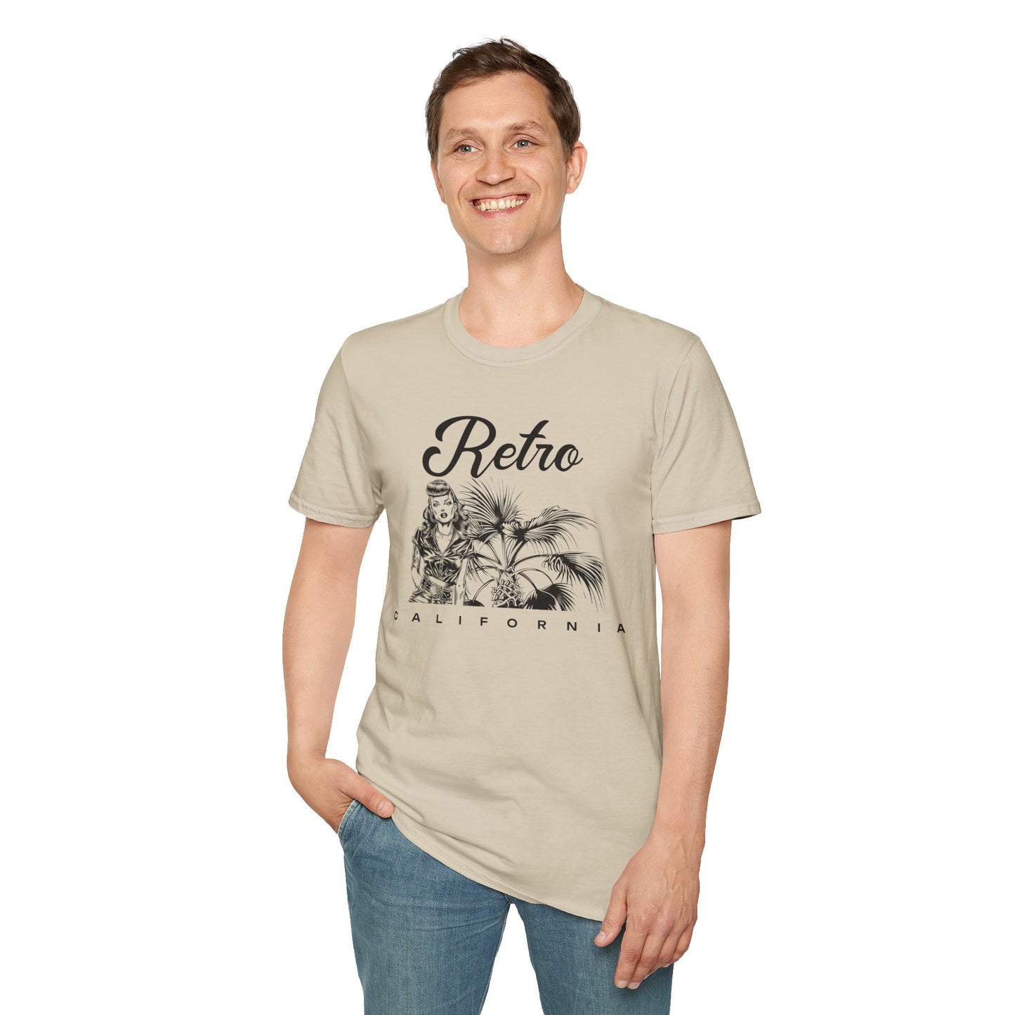 Retro T Shirt, Retro Design Shirt, Retro Art Tee Shirt, T-shirt with Retro Style