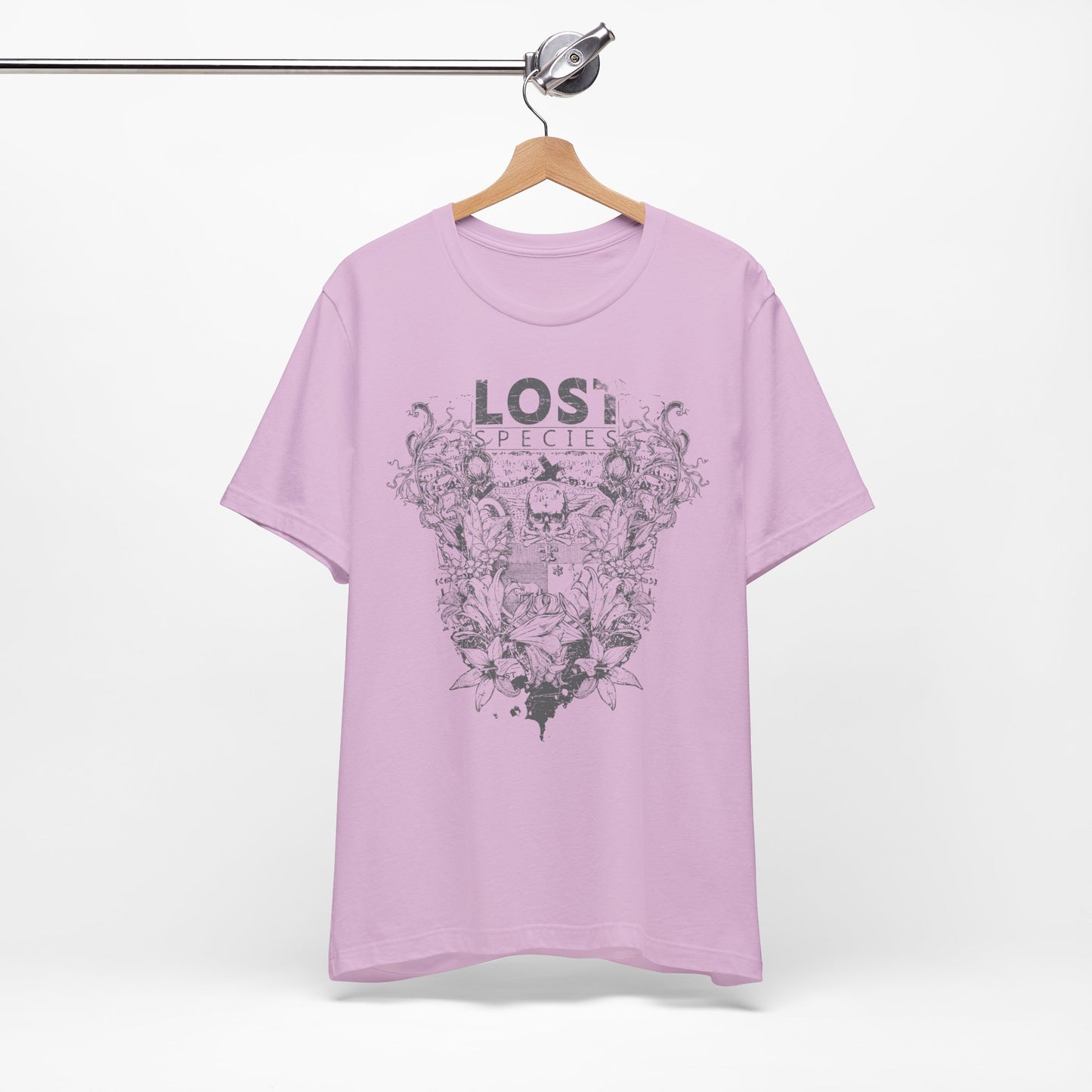 Lost Species Tee Floral Wildlife Illustration Rock Band T-Shirt A-7