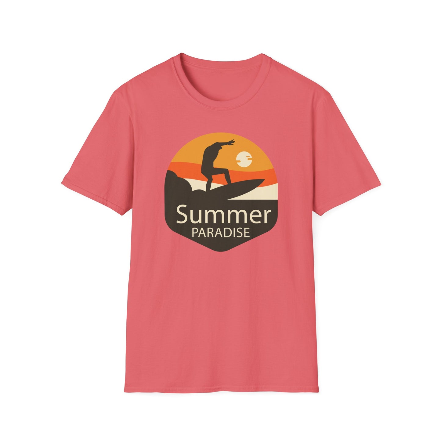 Summer T-Shirt, Summer Design Shirts, Art Tee Shirt with Summer Design - 4