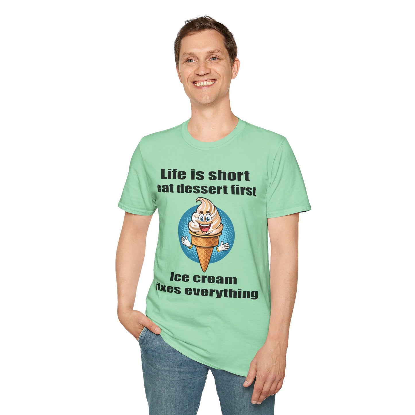 Food Tees, Funny Food T Shirts, Funny T Shirts, Shirt with Food, Junk Food Tees, Shirt with Ice Cream, Ice Cream T-Shirt