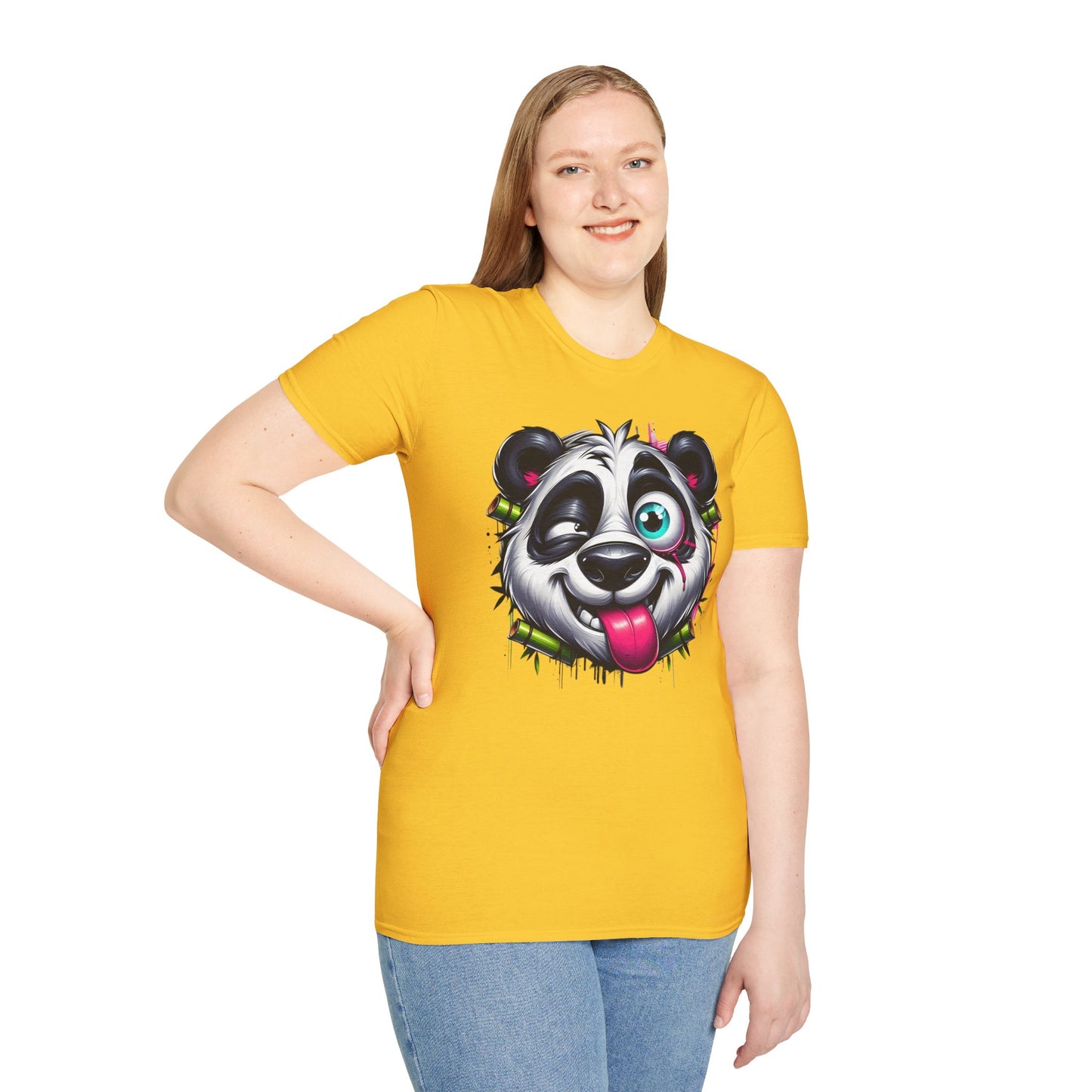 Animals Tees, Funny Animals Shirt, T Shirts with Funny Animals, T-Shirt with Panda, Panda Tees