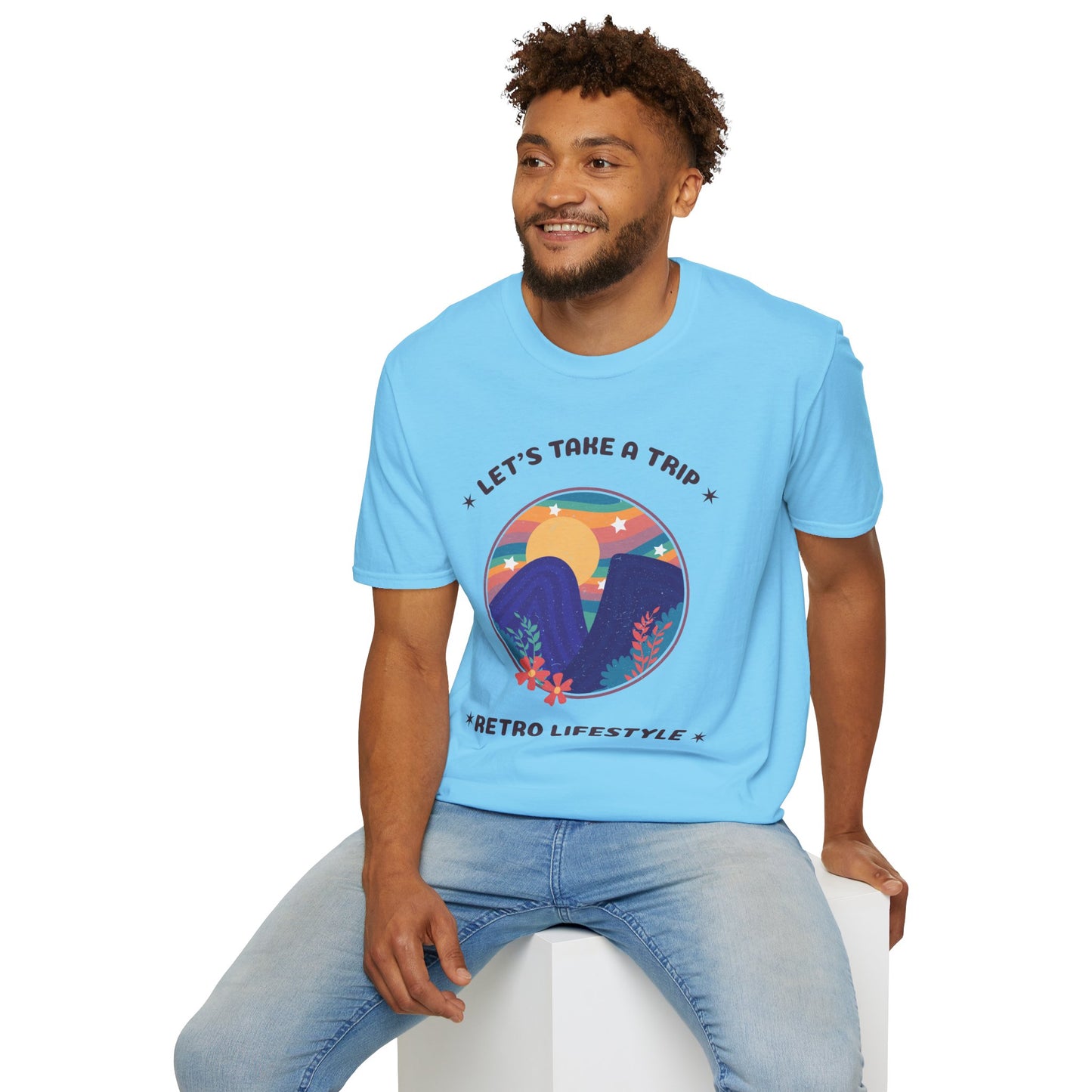 Retro T Shirt, Retro Design Shirt, Retro Art Tee Shirt, T-shirt with Retro Style