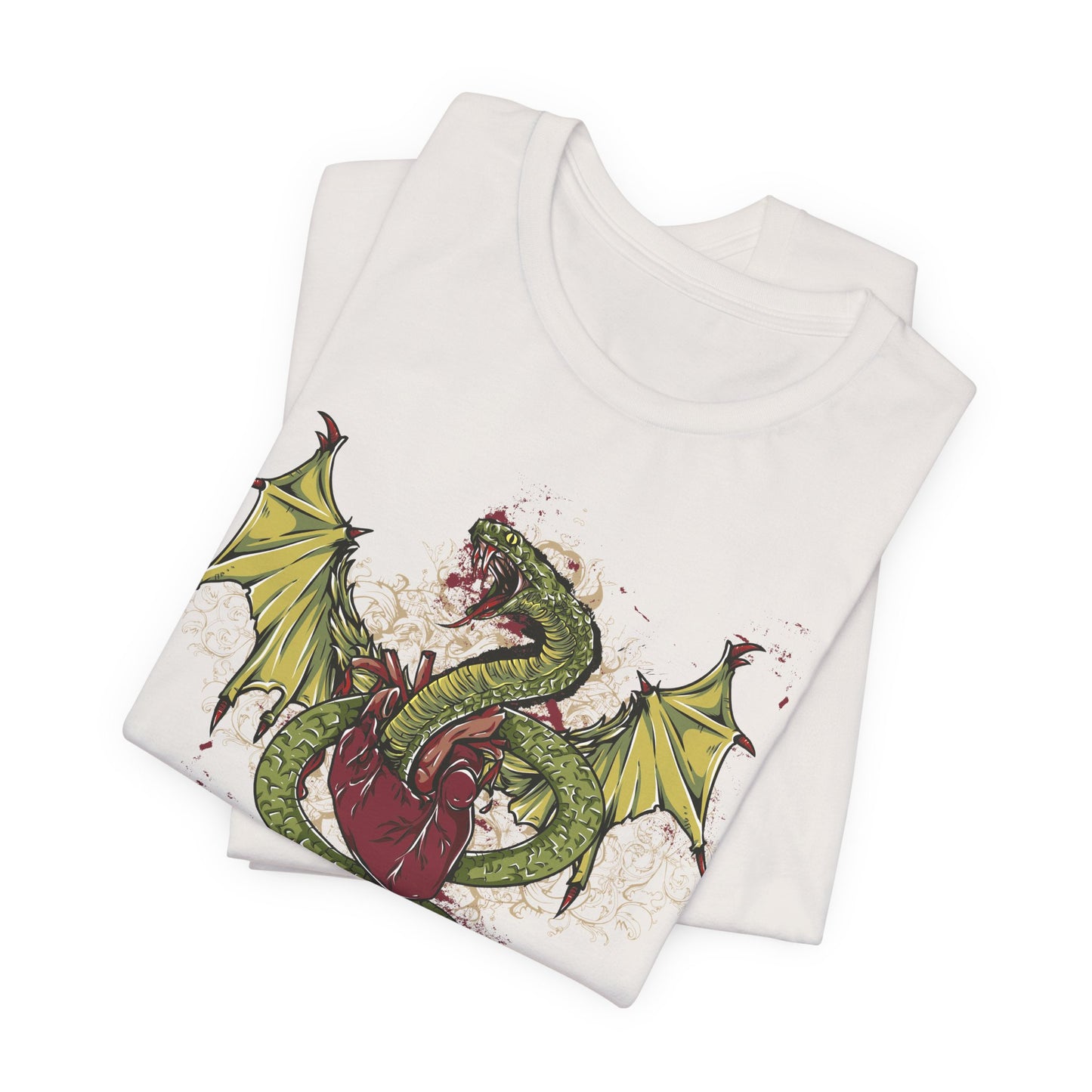 Dragon Illustration Graphic Unisex Cotton T-Shirt r29