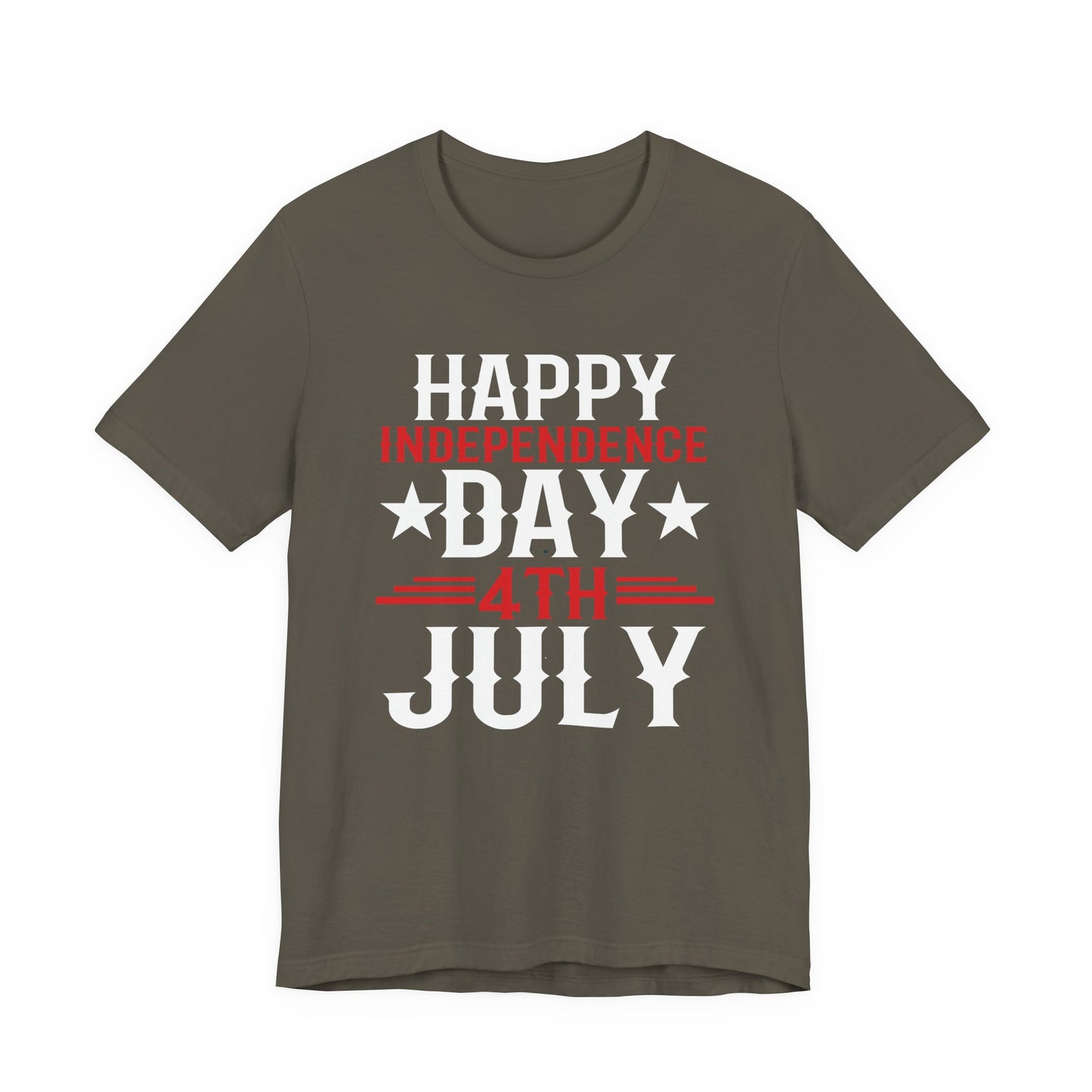 Happy Independence Day Graphic Unisex Cotton T-Shirt 016