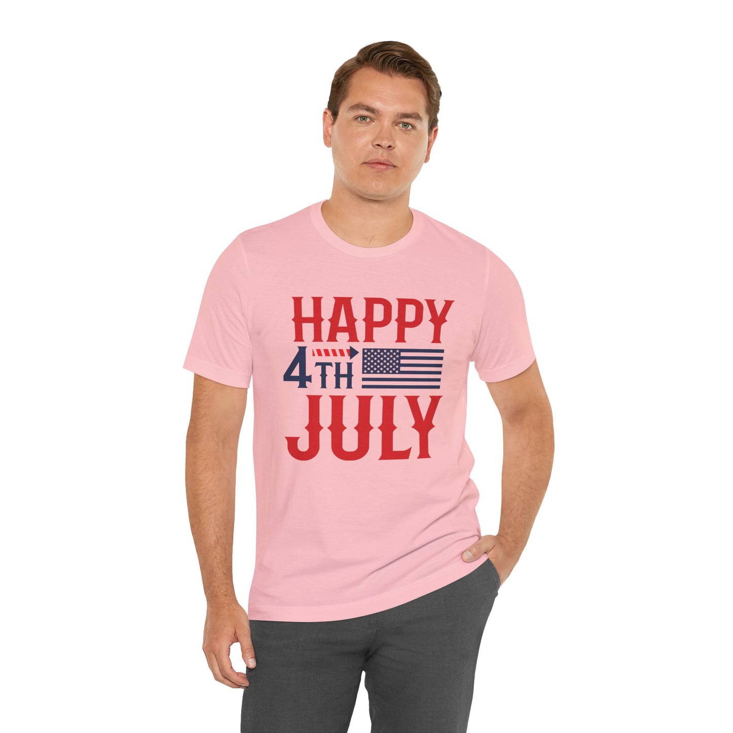 American Flag Graphic Unisex Cotton T-Shirt 011