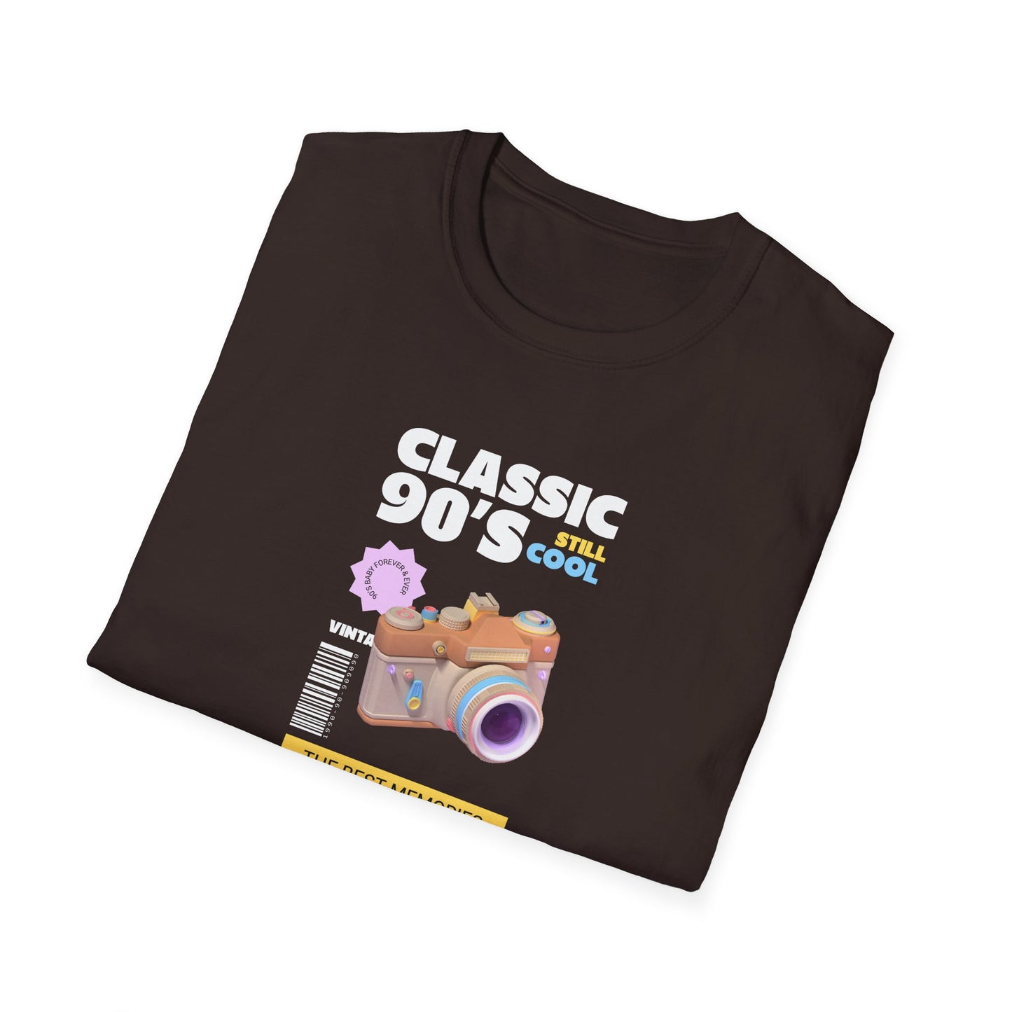 90s Camera T-Shirt Classic 90s Cool Unisex Cotton Retro Photography Tee
