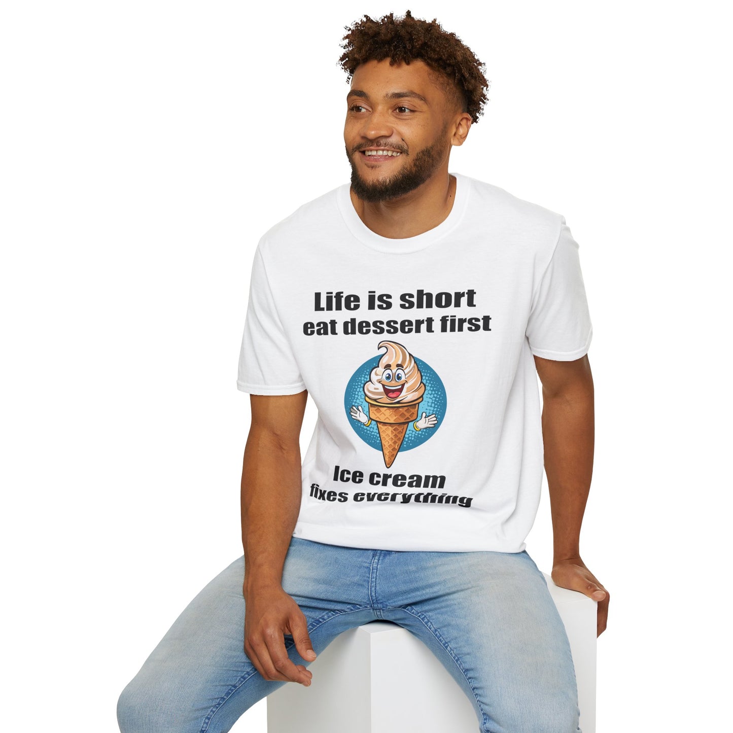 Food Tees, Funny Food T Shirts, Funny T Shirts, Shirt with Food, Junk Food Tees, Shirt with Ice Cream, Ice Cream T-Shirt