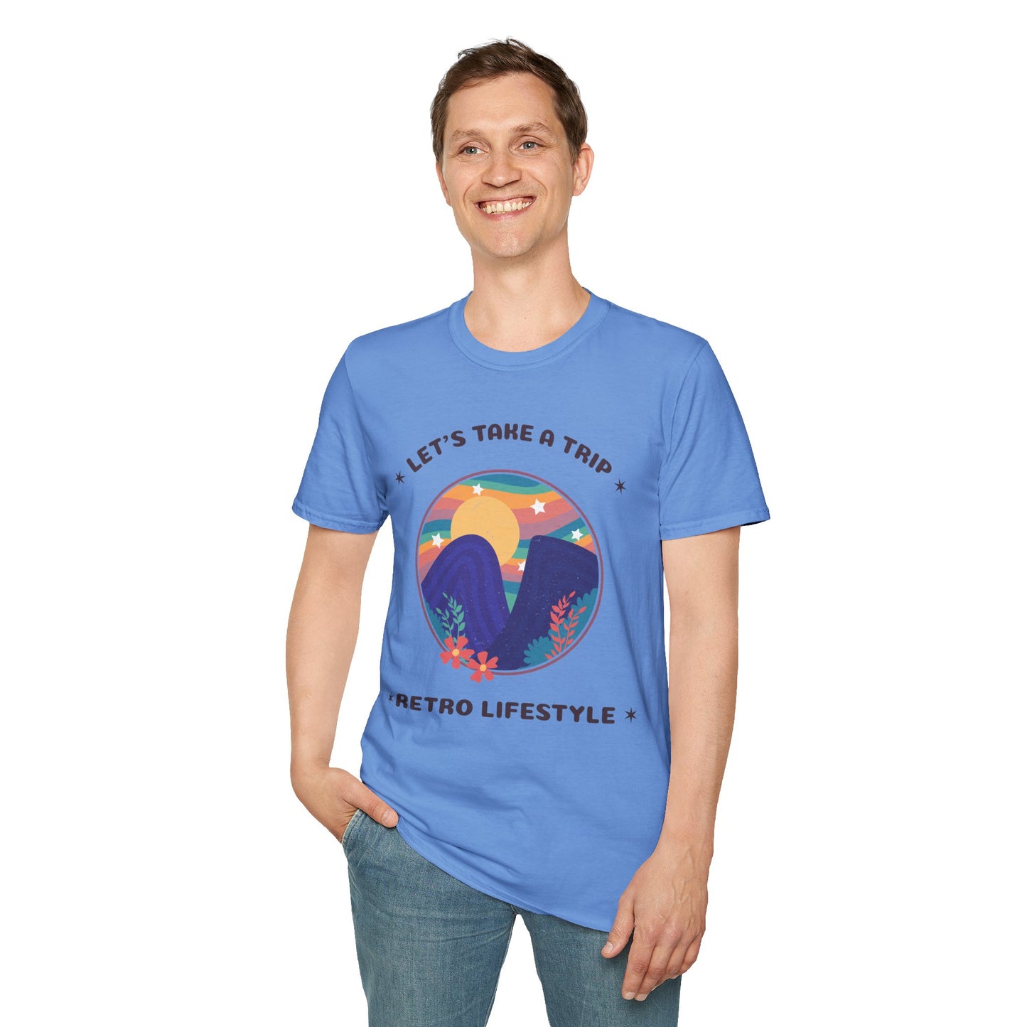 Retro T Shirt, Retro Design Shirt, Retro Art Tee Shirt, T-shirt with Retro Style