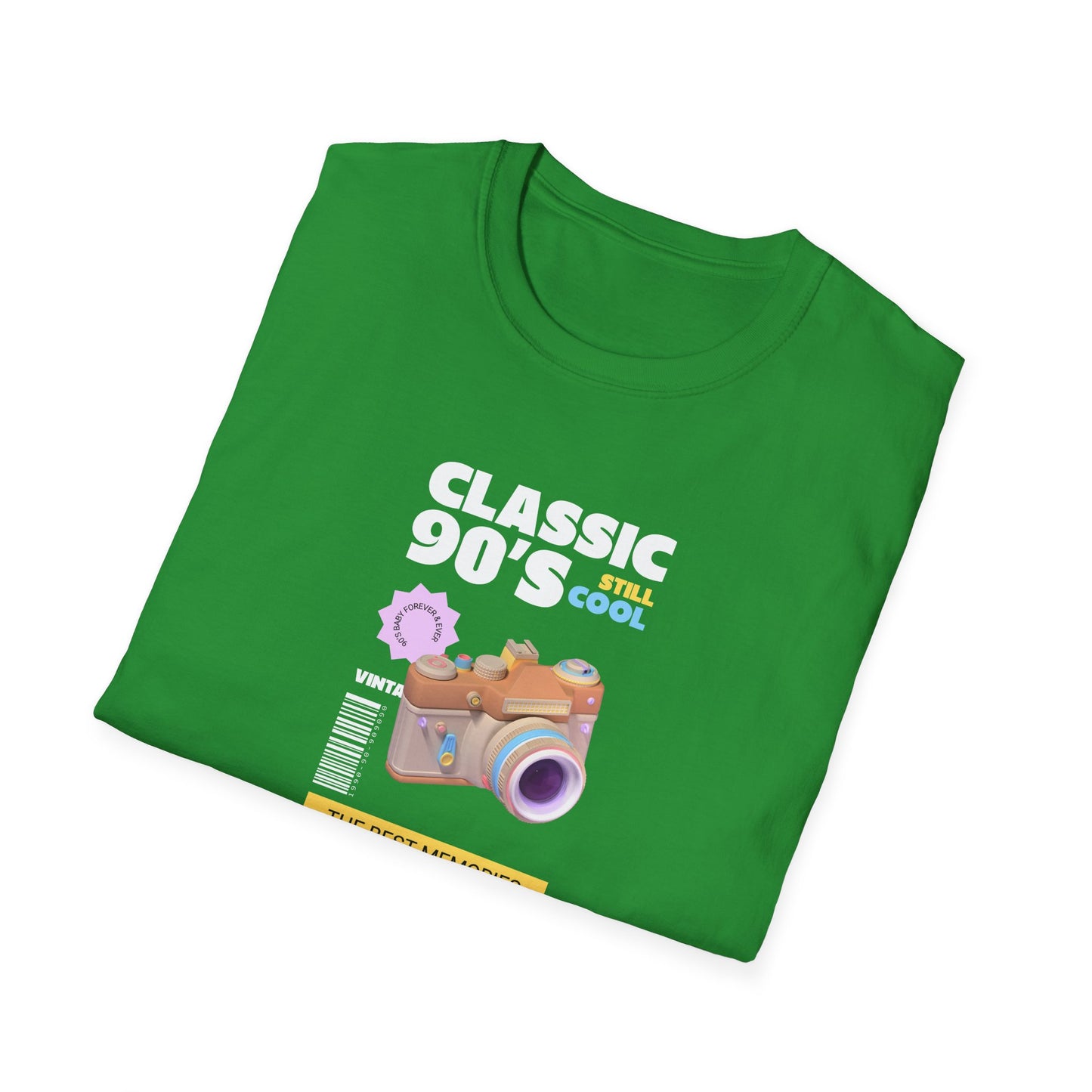 90s Camera T-Shirt Classic 90s Cool Unisex Cotton Retro Photography Tee