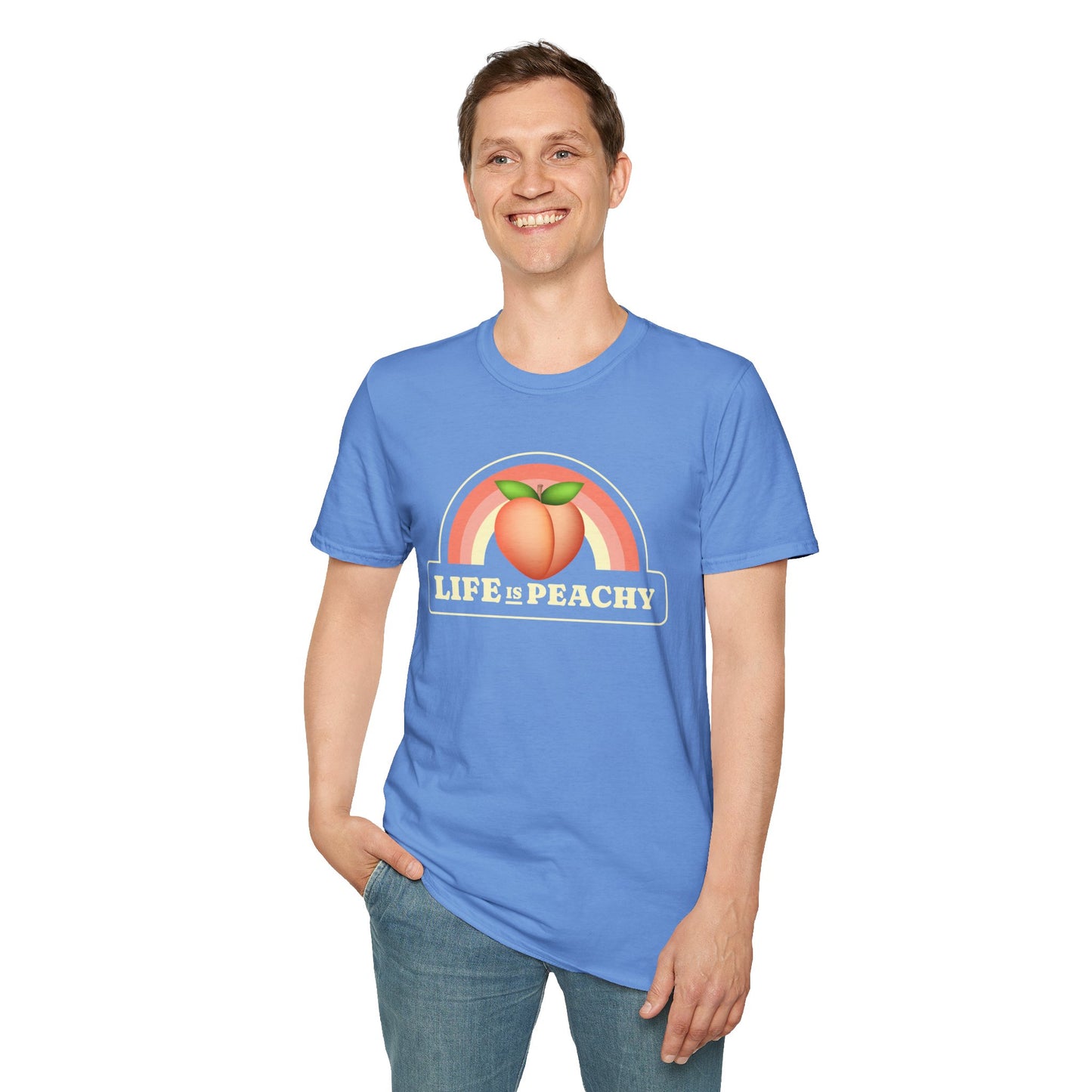Food Tees, Funny Food T Shirts, Funny T Shirts, Shirt with Fruits, Shirt with Peach