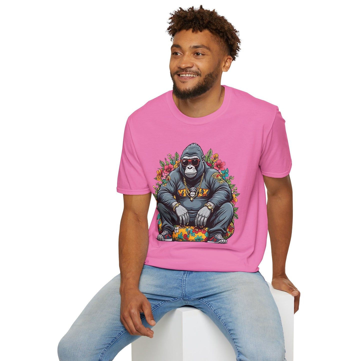 Animals Tees, Funny Animals Shirt, T Shirts with Funny Animals, T-Shirt with Gorilla, Monkey Tees