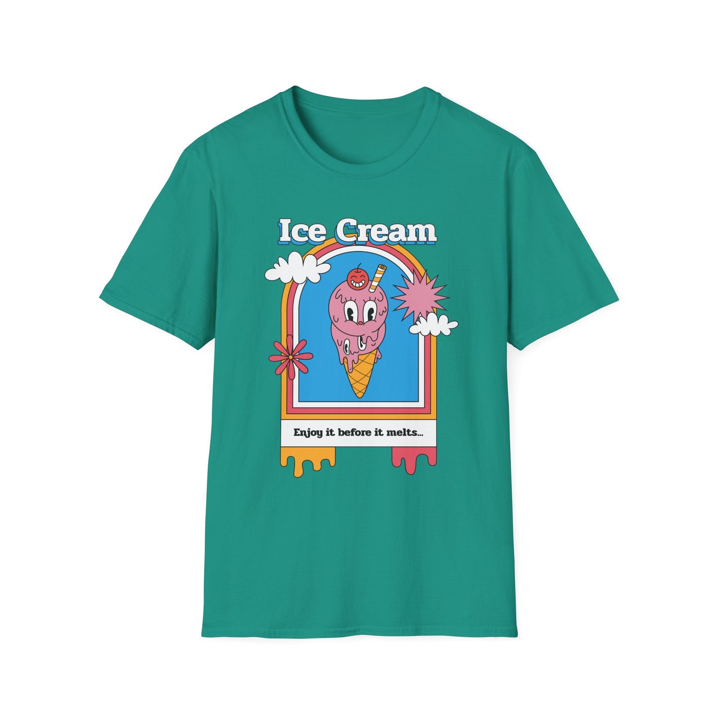 Food Tees, Funny Food T Shirts, Funny T Shirts, Shirt with Food, Junk Food Tees, Shirt with Ice Cream, Ice Cream T-Shirt