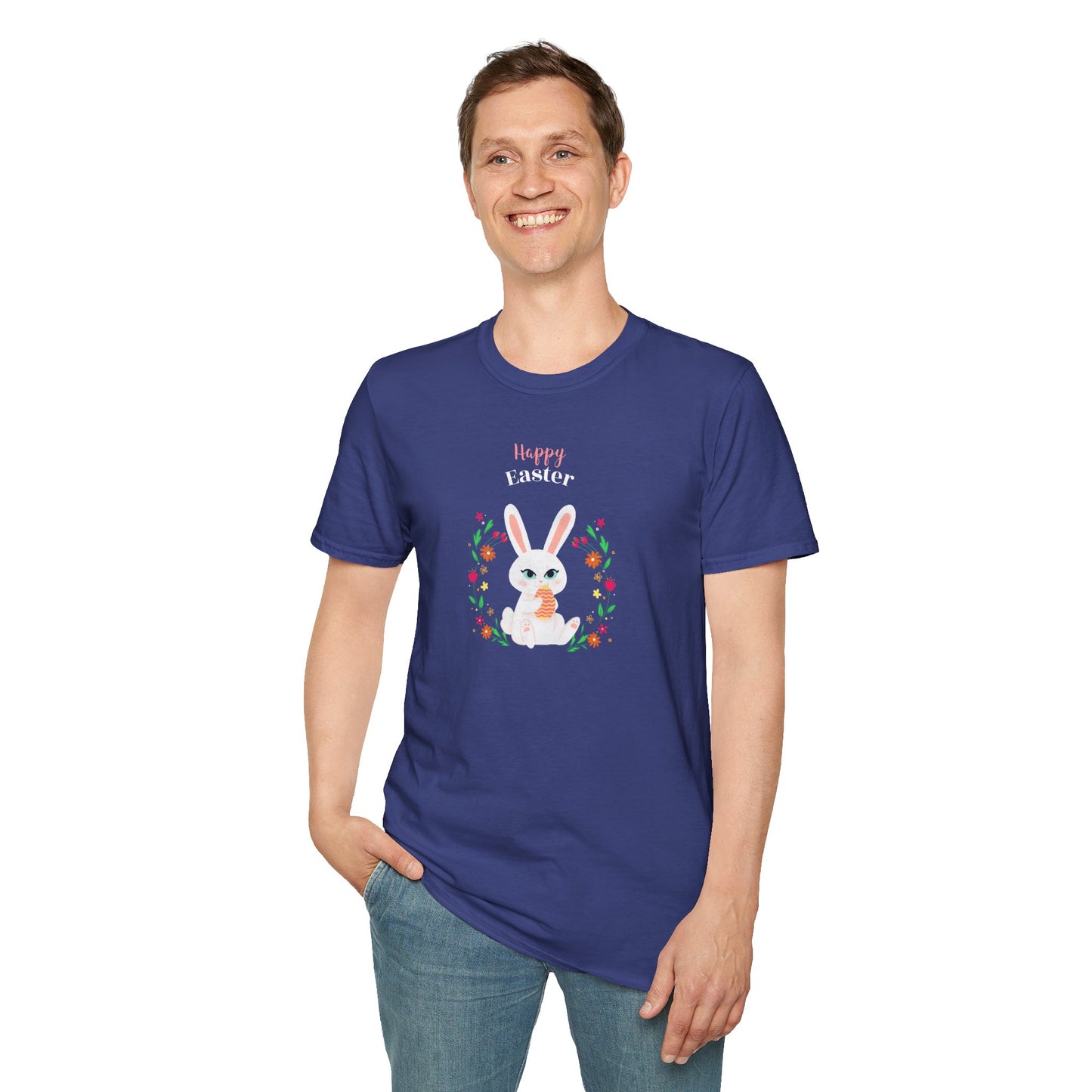 Easter Bunny T-Shirt, Tee Shirt with Easter Signature, T Shirt with Easter Prints, Tee Shirt with Easter Design - 12
