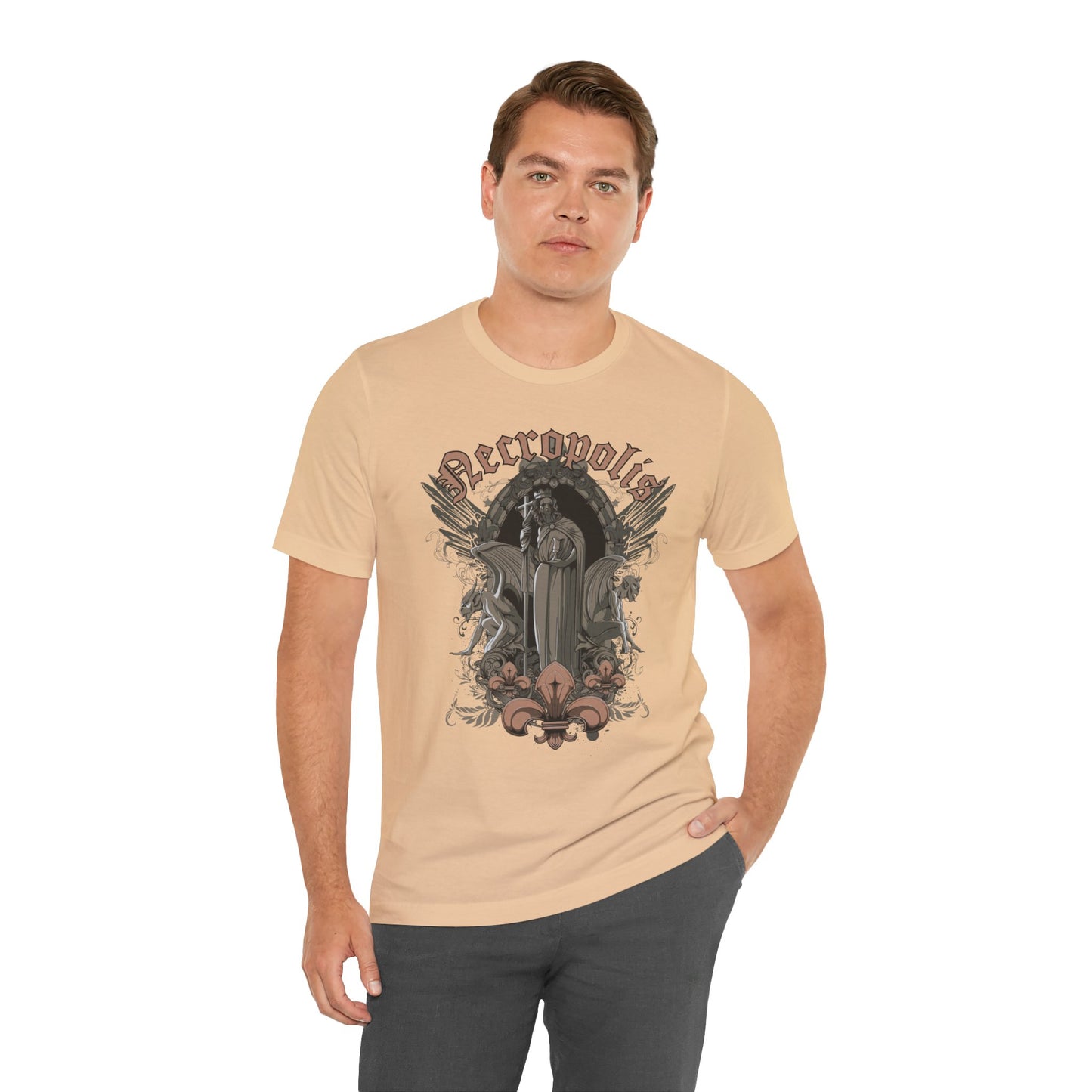 Gothic Skull Graphic Unisex Cotton T-Shirt r7
