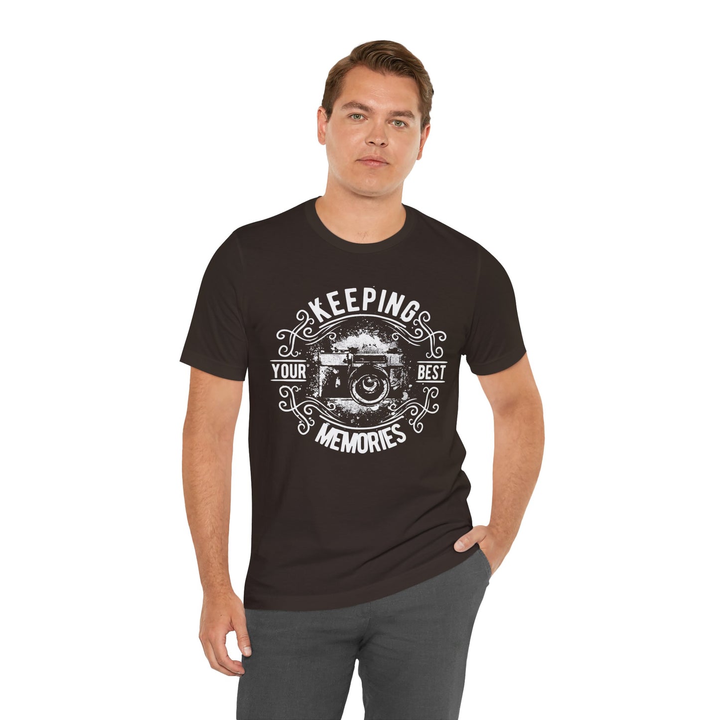 Keeping Your Best Memories T-Shirt Vintage Camera Graphic T-Shirt A-5