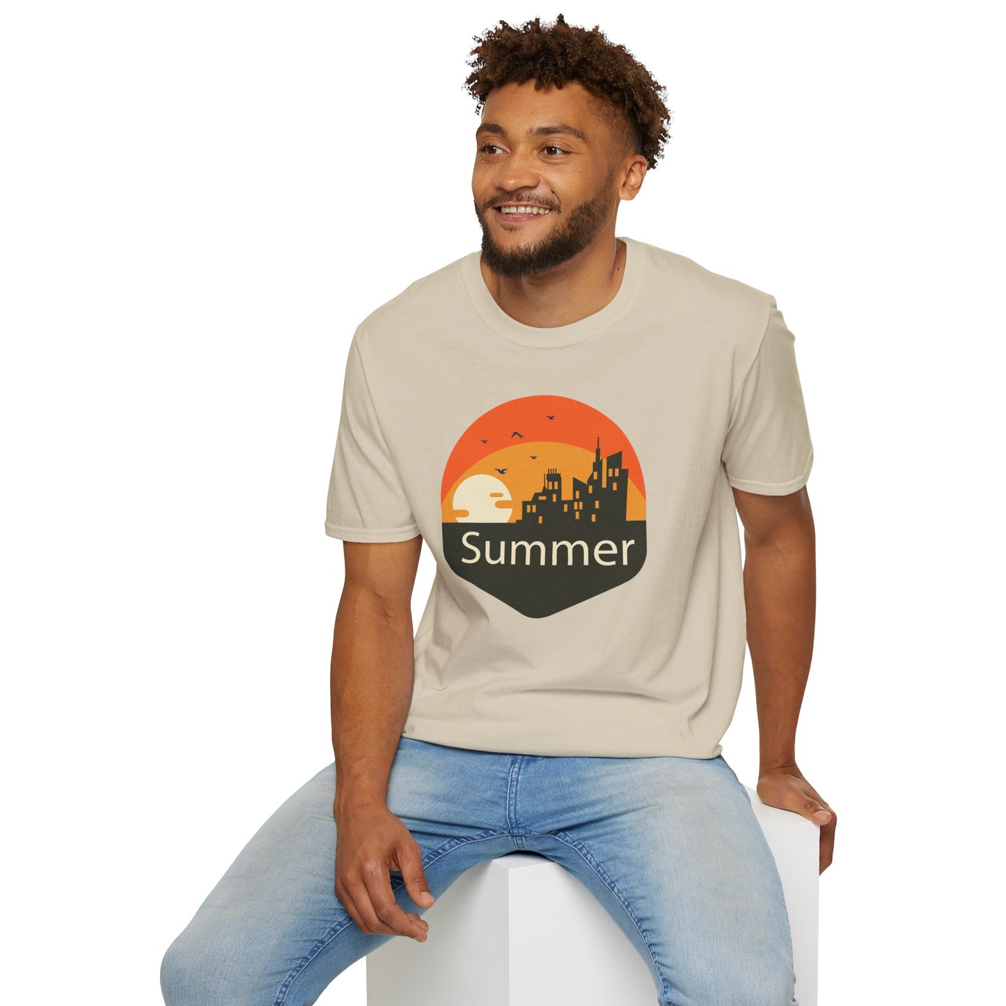 Summer T-Shirt, Summer Design Shirts, Art Tee Shirt with Summer Design - 6