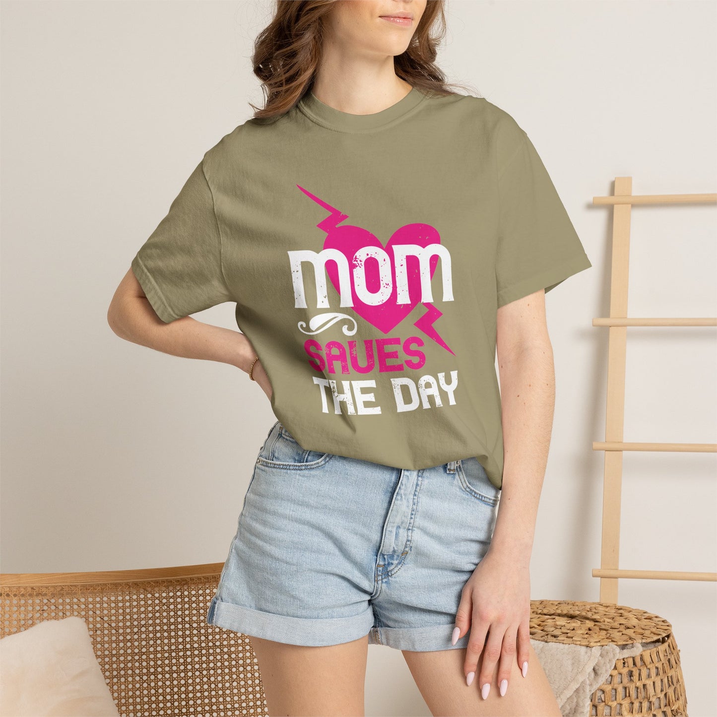 Mom T-shirt Mother Day Mama Tee Unisex Comfort Colors Garment-Dyed Cotton h80