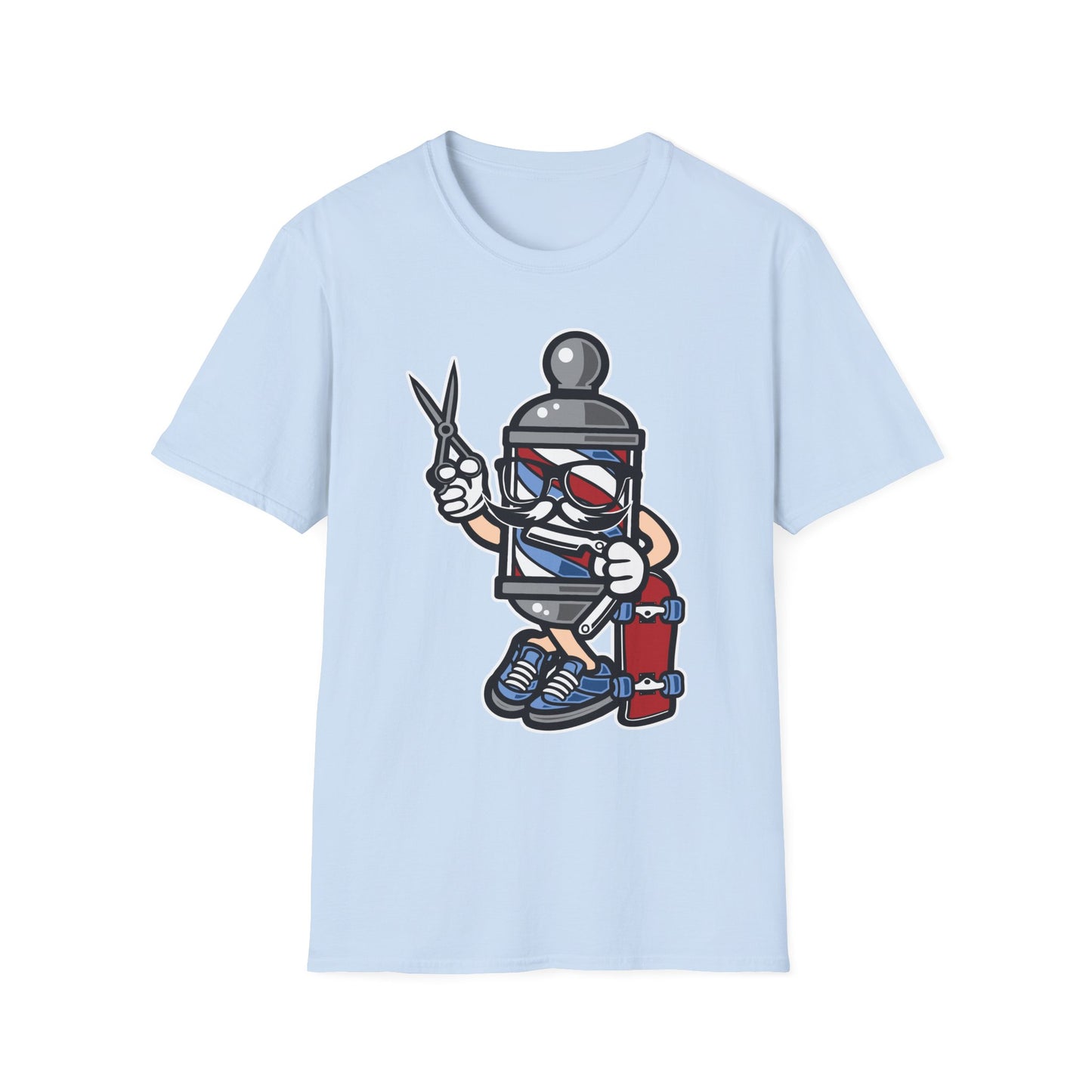 Cartoon Animation T Shirt Unisex Funny Tee Cotton Gildan Softstyle 64000 Comfortable Wear
