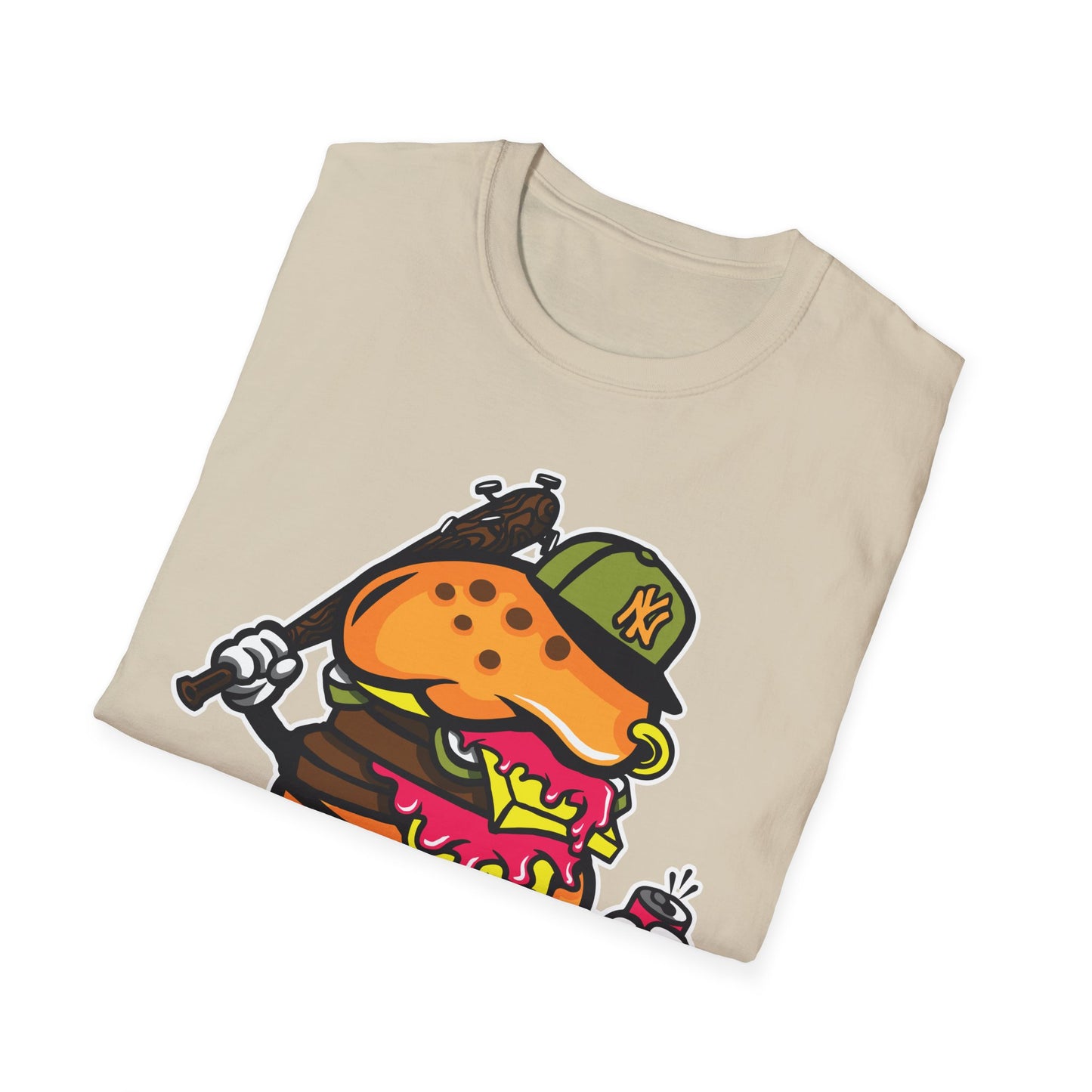 Unisex Cartoon T Shirt Funny Animation Tee Gildan Softstyle 64000 100 Percent Cotton