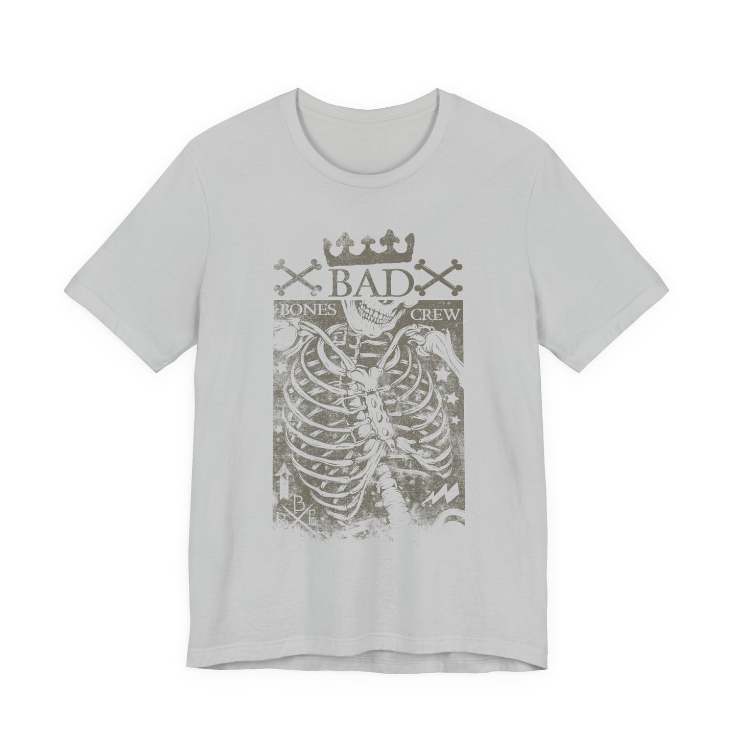 Skeleton Ribcage Tee Bones Crew Graphic Shirt A-10