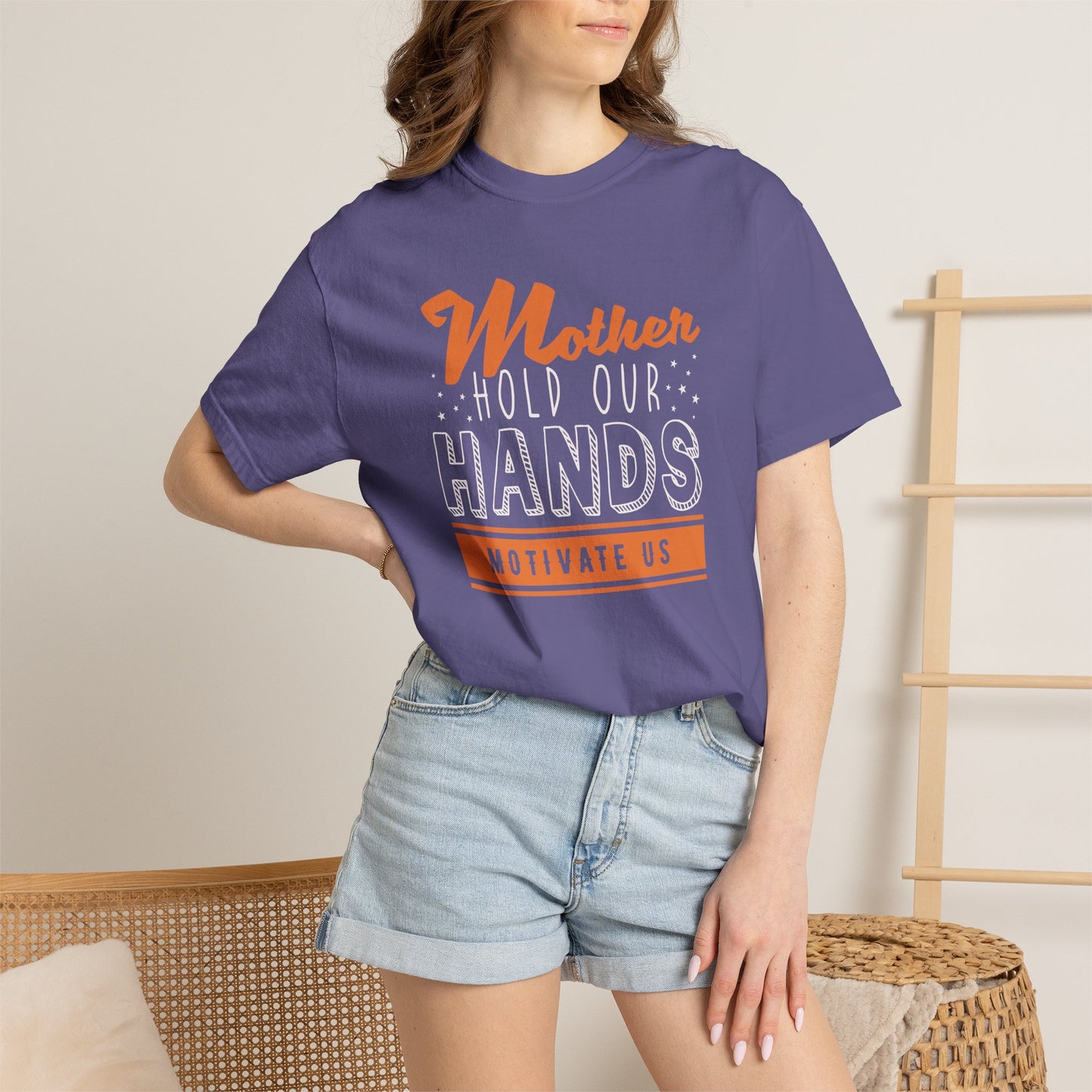 Mom T-shirt Mother Day Mama Tee Unisex Comfort Colors Garment-Dyed Cotton h48