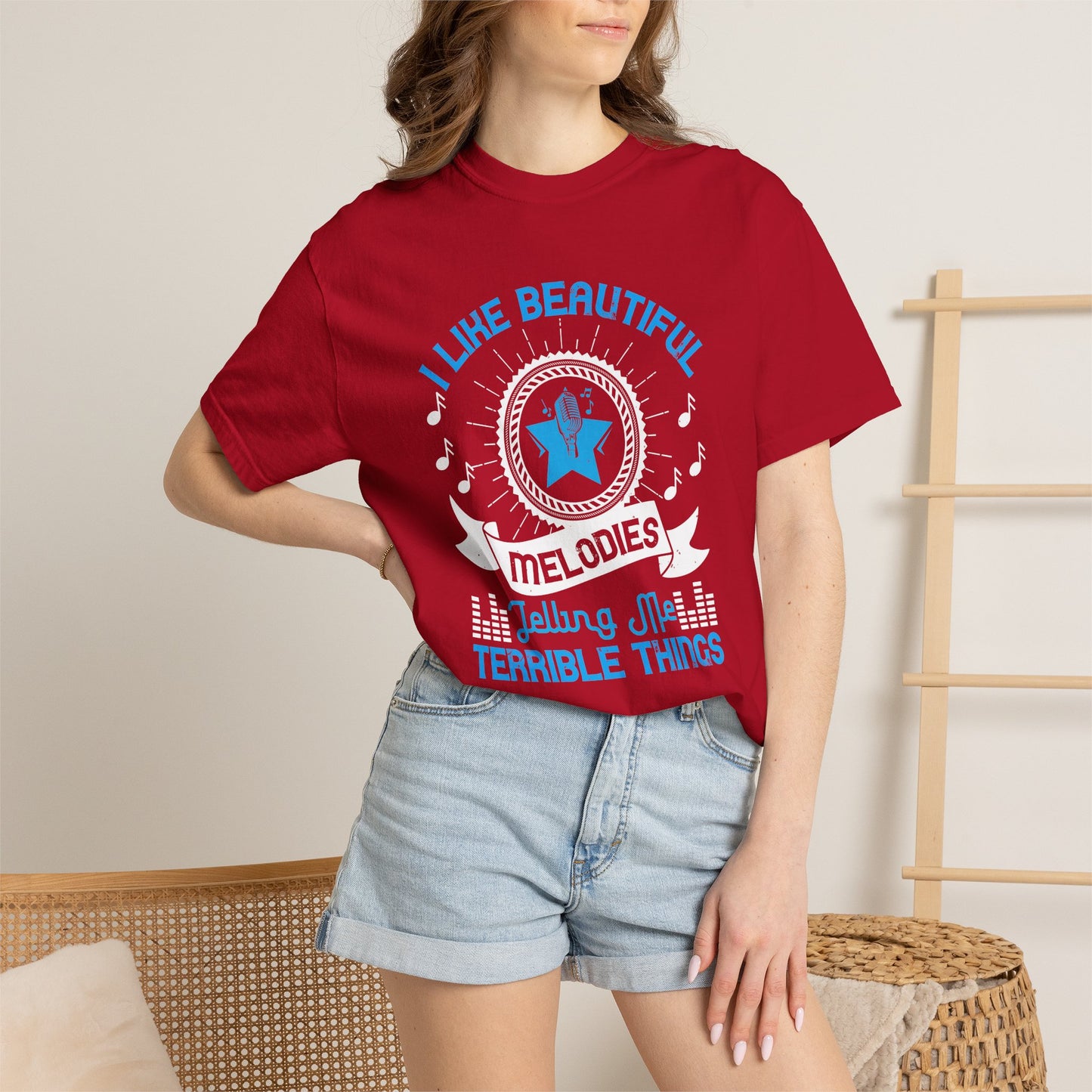 Music Graphic Design Unisex Cotton T-shirt m9