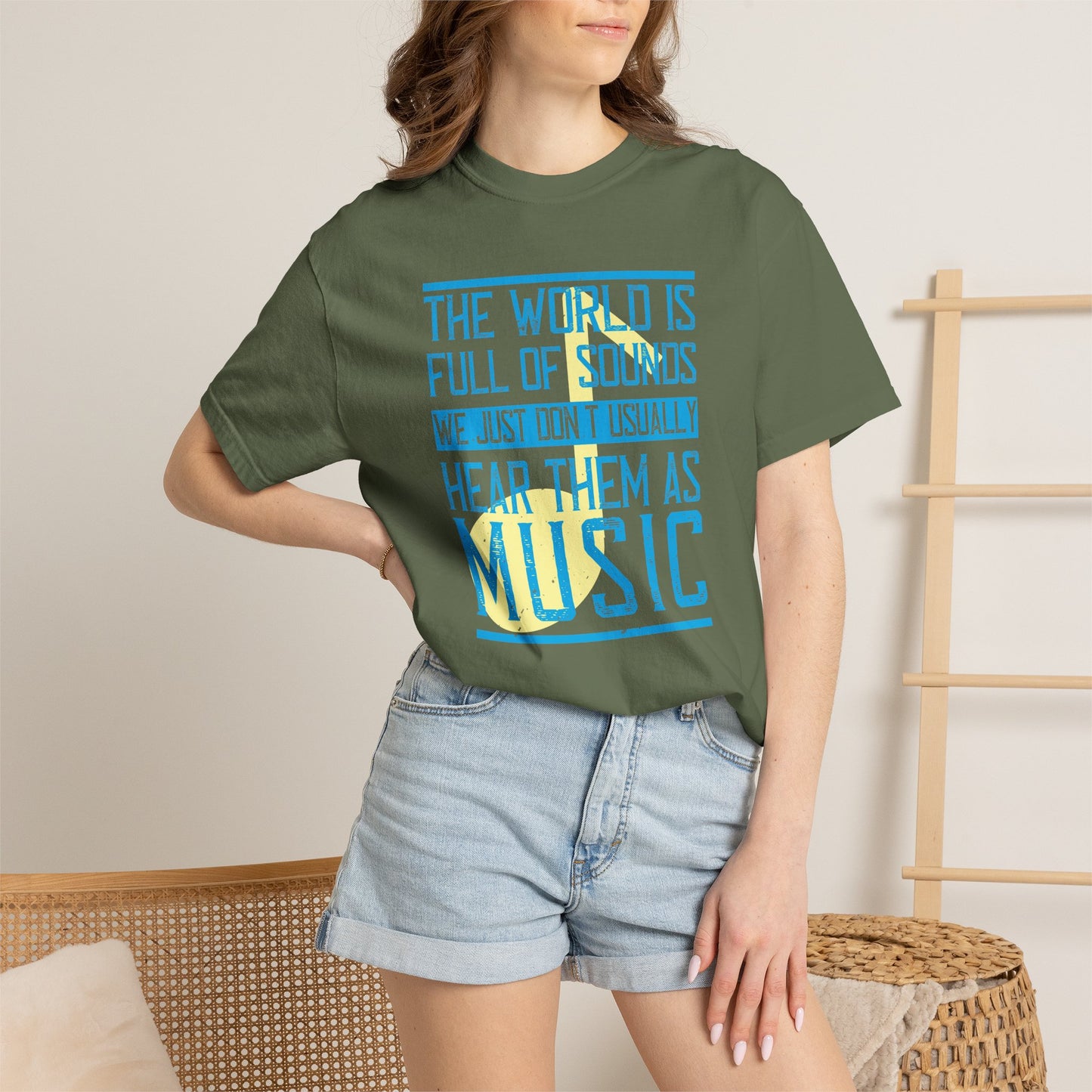 Music Graphic Design Unisex Cotton T-shirt m45
