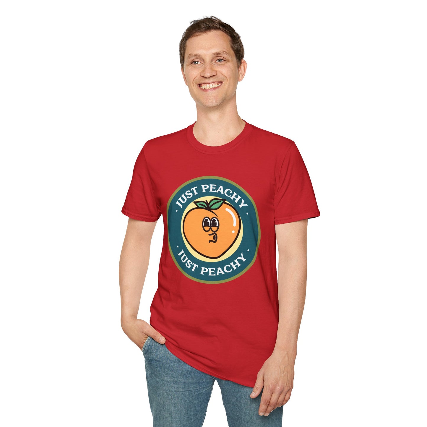 Food Tees, Funny Food T Shirts, Funny T Shirts, Shirt with Fruits, Shirt with Peach