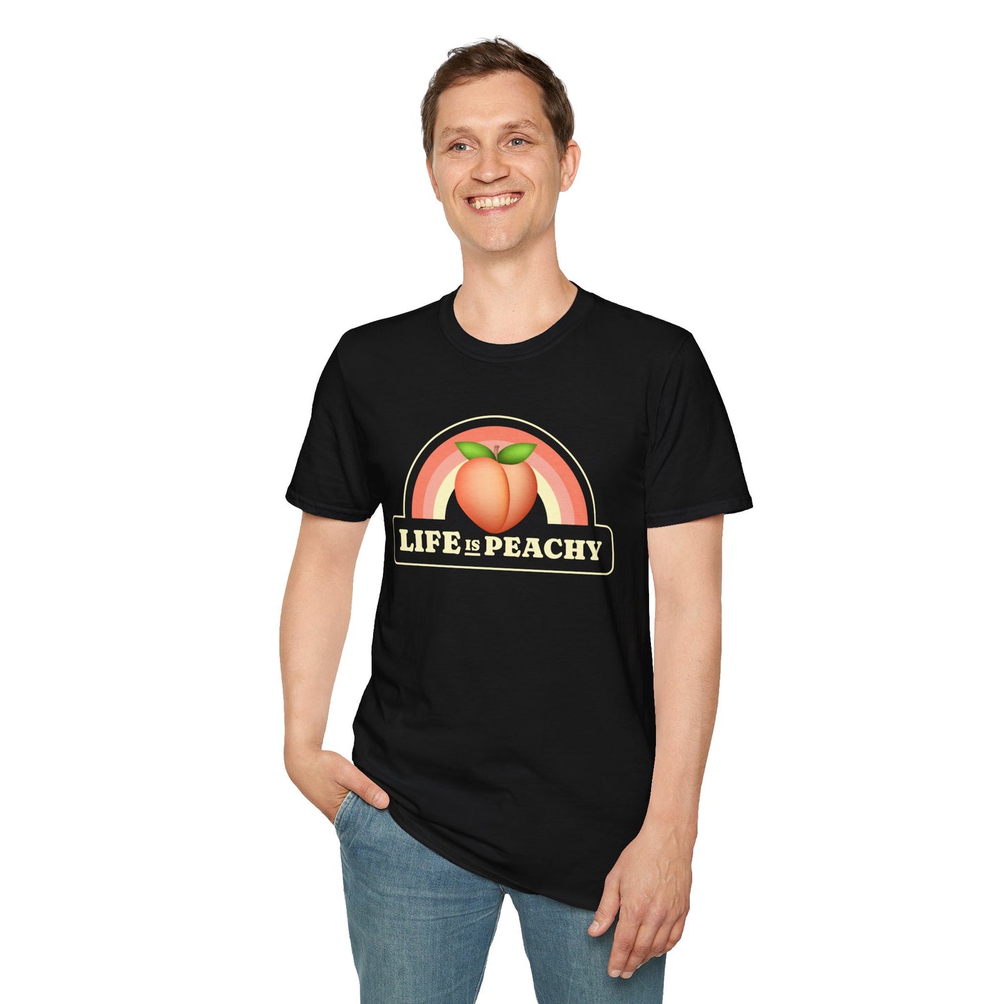 Food Tees, Funny Food T Shirts, Funny T Shirts, Shirt with Fruits, Shirt with Peach