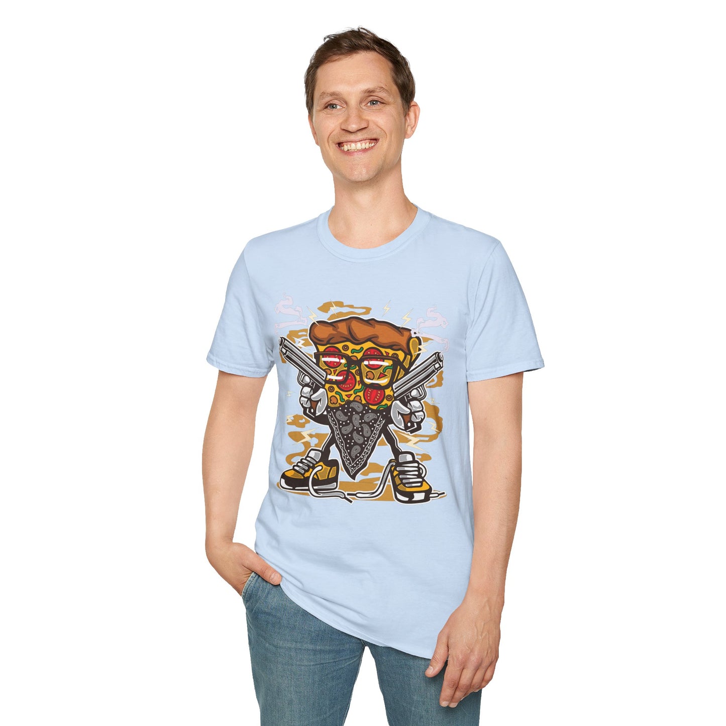 Cartoon Animation Tee Shirt Unisex Funny Graphic Gildan Softstyle 64000 Cotton Tee