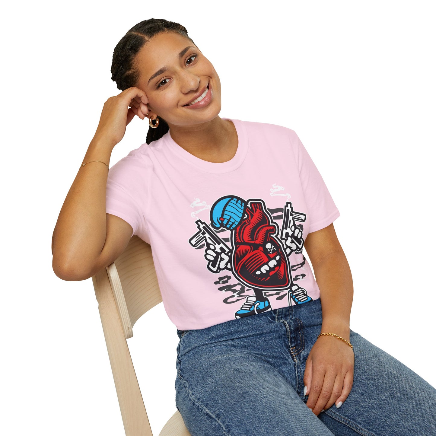 Cartoon T Shirt Animation T Shirt Funny Tee Unisex Gildan Softstyle 64000 100 Percent Cotton