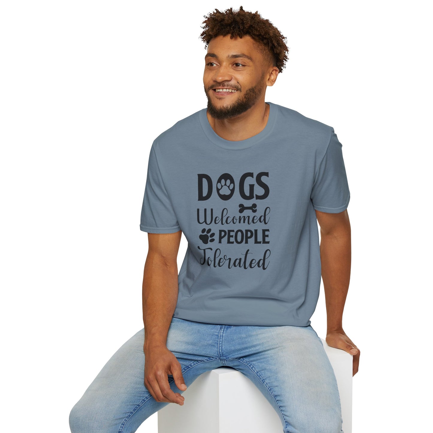 Dog Slogan T Shirts With Funny Words Tee Shirt Featuring Funny Quotes Unisex Gildan Softstyle 64000 Ringspun Cotton