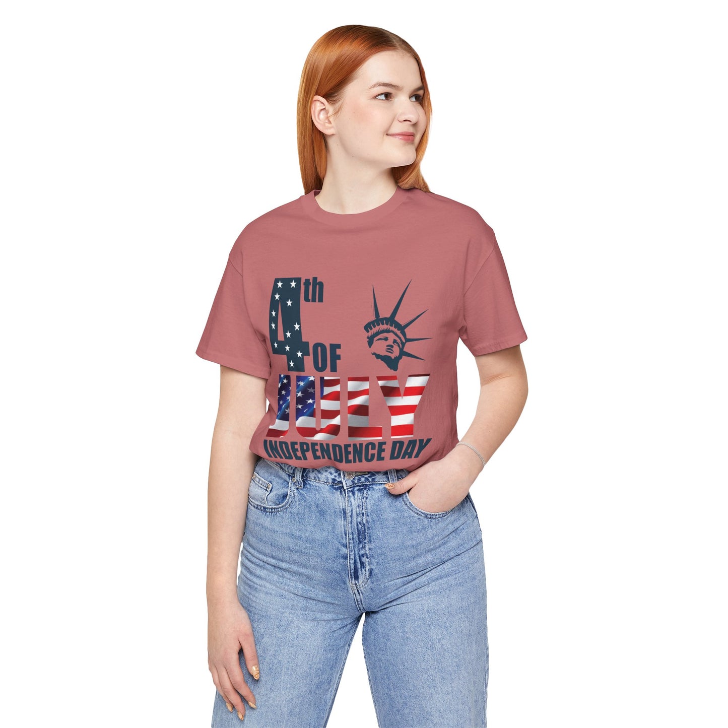 Independence Day Graphic Unisex Cotton T-Shirt 026