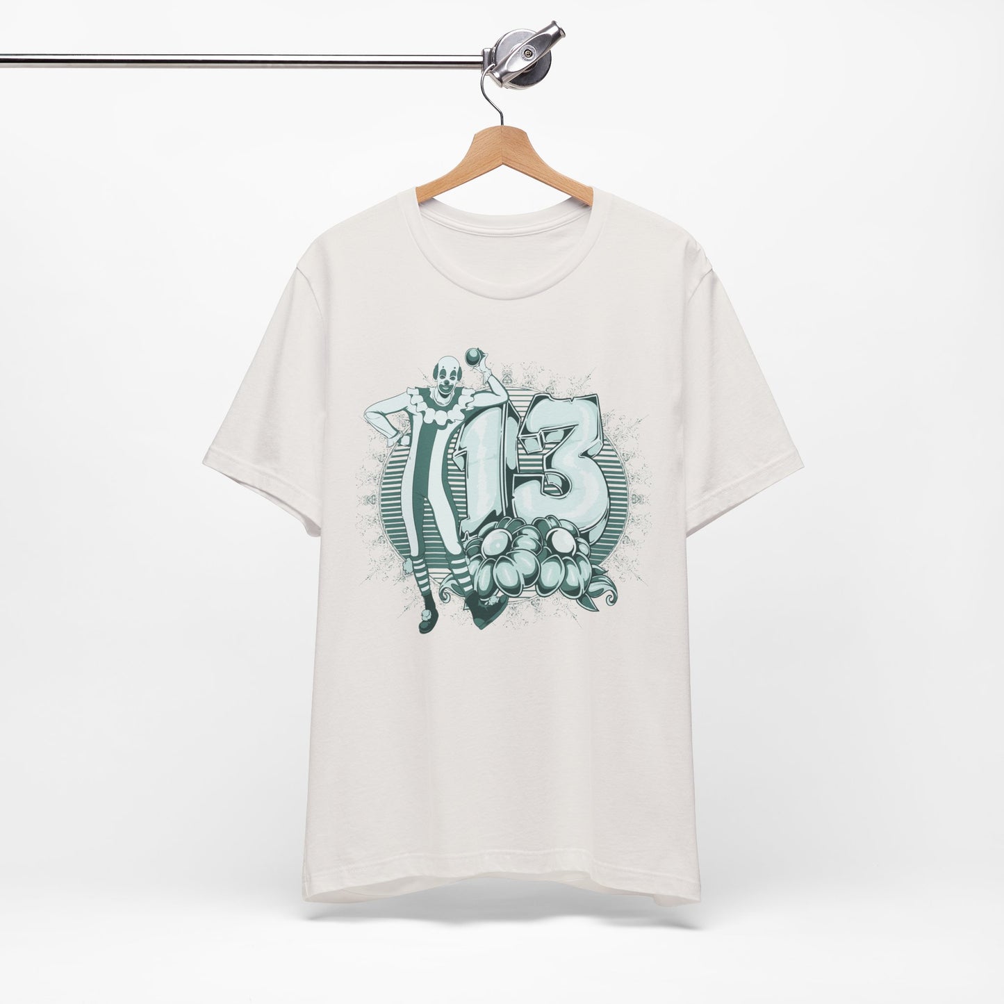 Vintage Clown Graphic Illustration Unisex Cotton T-Shirt Art-39