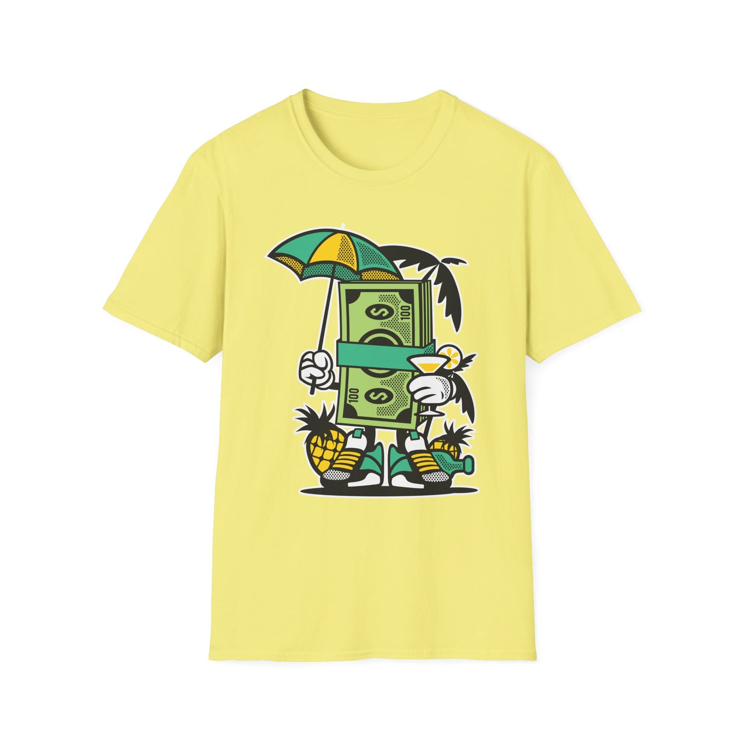 Cartoon T Shirt Animation T Shirt Funny Tee Unisex Softstyle Cotton Tee Art Design 64000