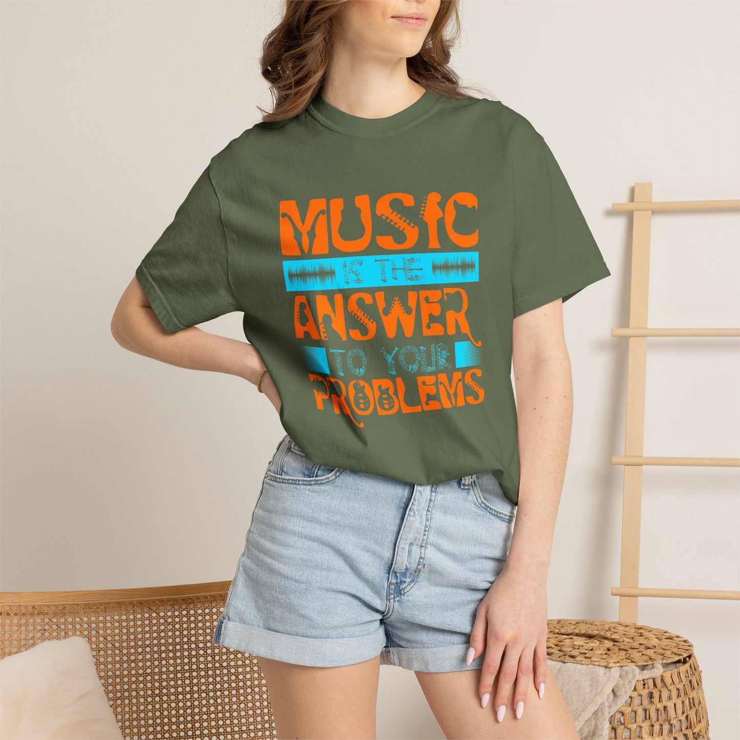 Music Graphic Design Unisex Cotton T-shirt 073