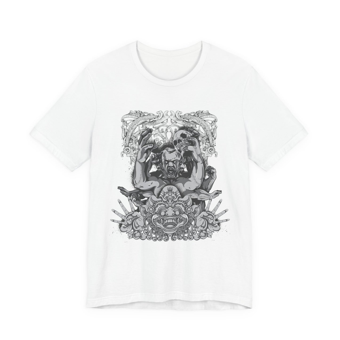 Mask Artwork Illustration Graphic Unisex Cotton T-Shirt r17
