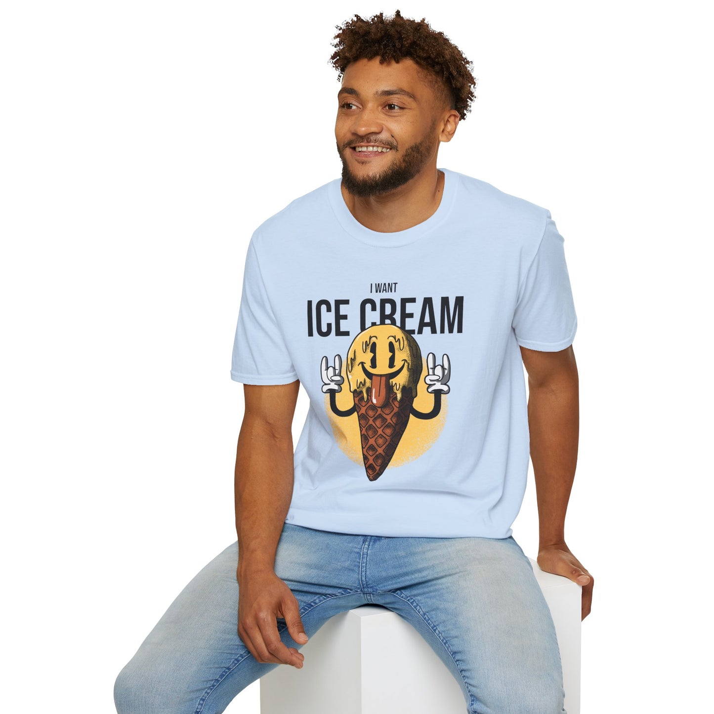 Food Tees, Funny Food T Shirts, Funny T Shirts, Shirt with Food, Junk Food Tees, Shirt with Ice Cream, Ice Cream T-Shirt