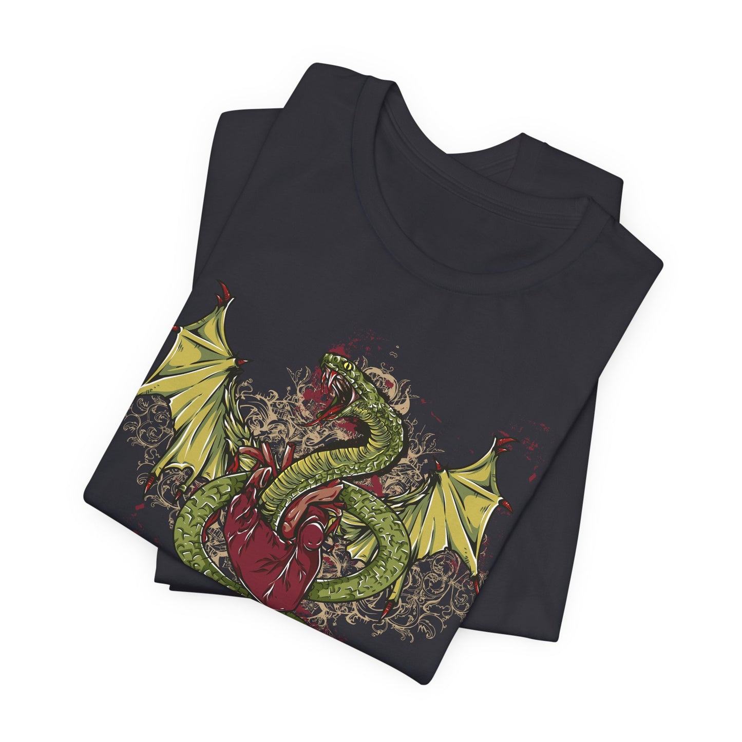 Dragon Illustration Graphic Unisex Cotton T-Shirt r29