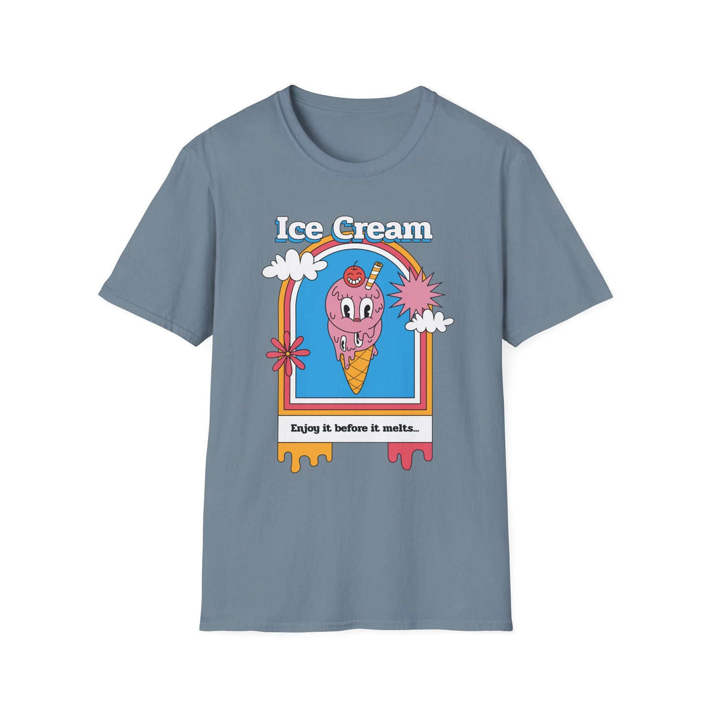 Food Tees, Funny Food T Shirts, Funny T Shirts, Shirt with Food, Junk Food Tees, Shirt with Ice Cream, Ice Cream T-Shirt
