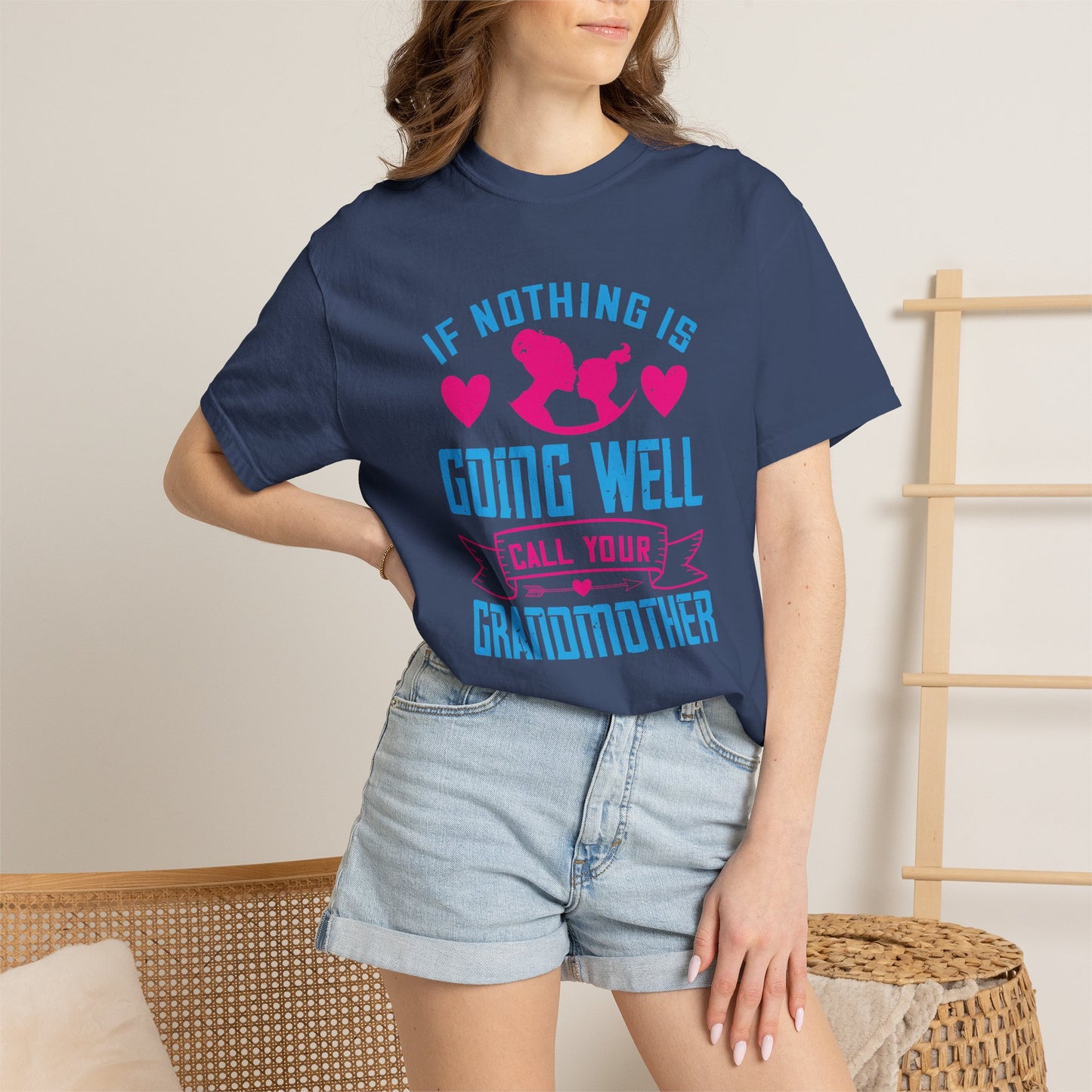 Grandma T-shirt Mother Day Mama Tee Unisex Comfort Colors Garment-Dyed Cotton h76